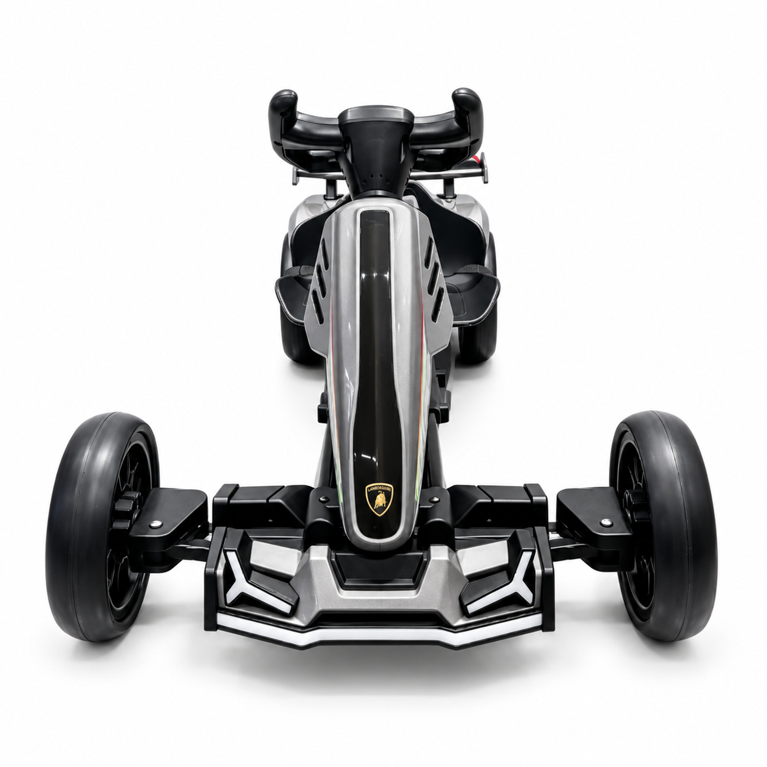 Auto a Batería Infantil E-GoKart Race4fun Gris-1