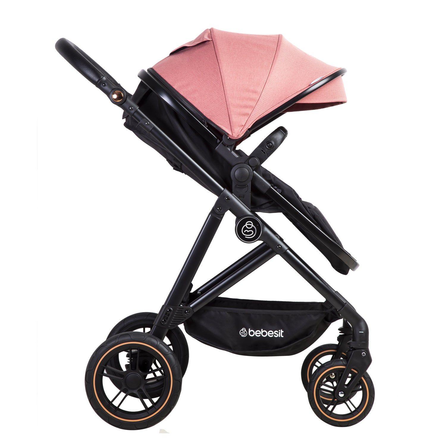 Coche Cuna Paseo Street Rosado Bebesit-2