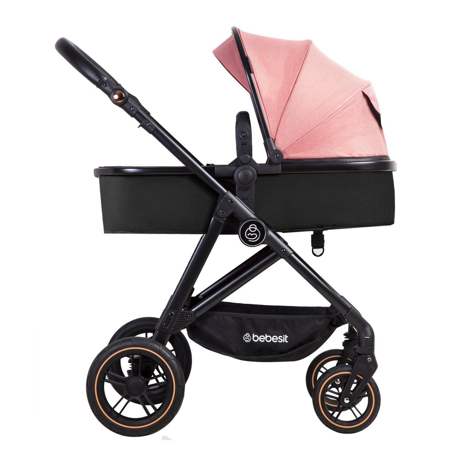 Coche Cuna Paseo Street Rosado Bebesit-3