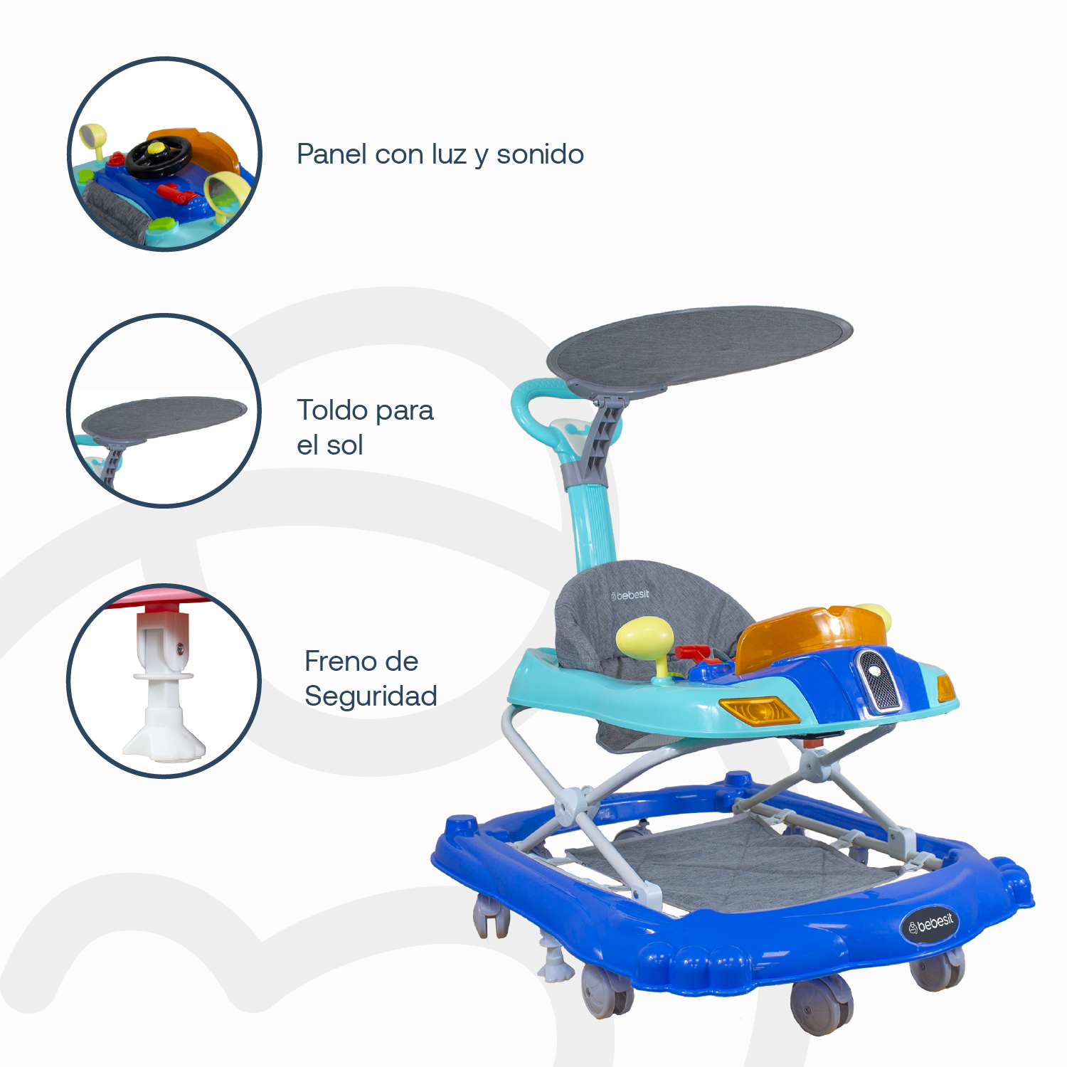 Andador 3 en 1 Discover & Play Azul-4