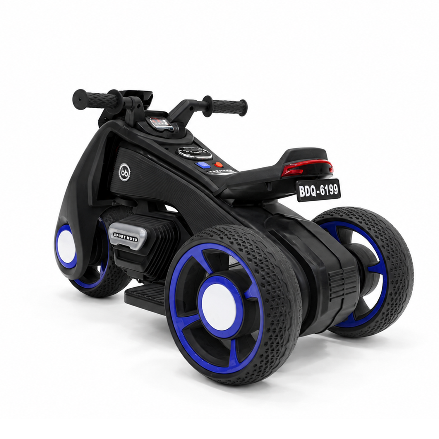 Moto a Batería Infantil BWMotor Negra-4