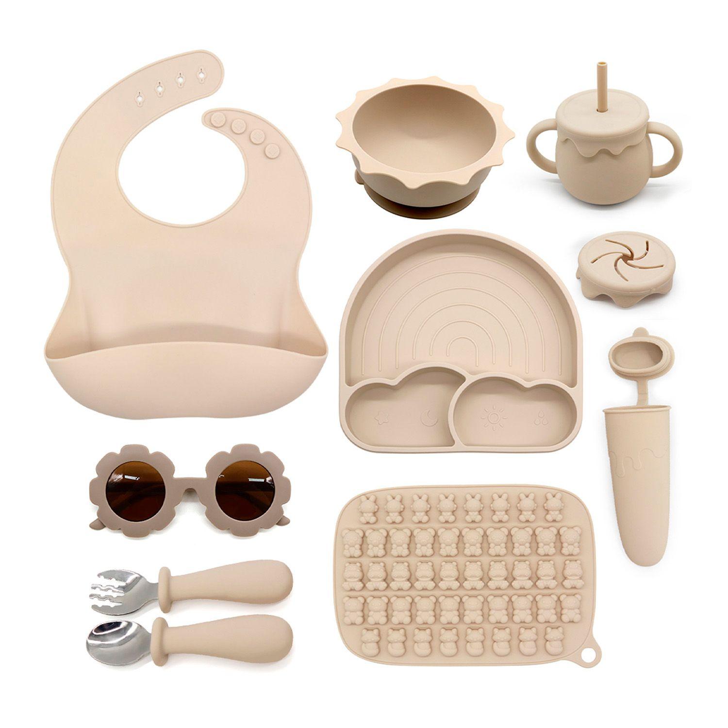 Set Alimentación Summer Silicona Beige-0