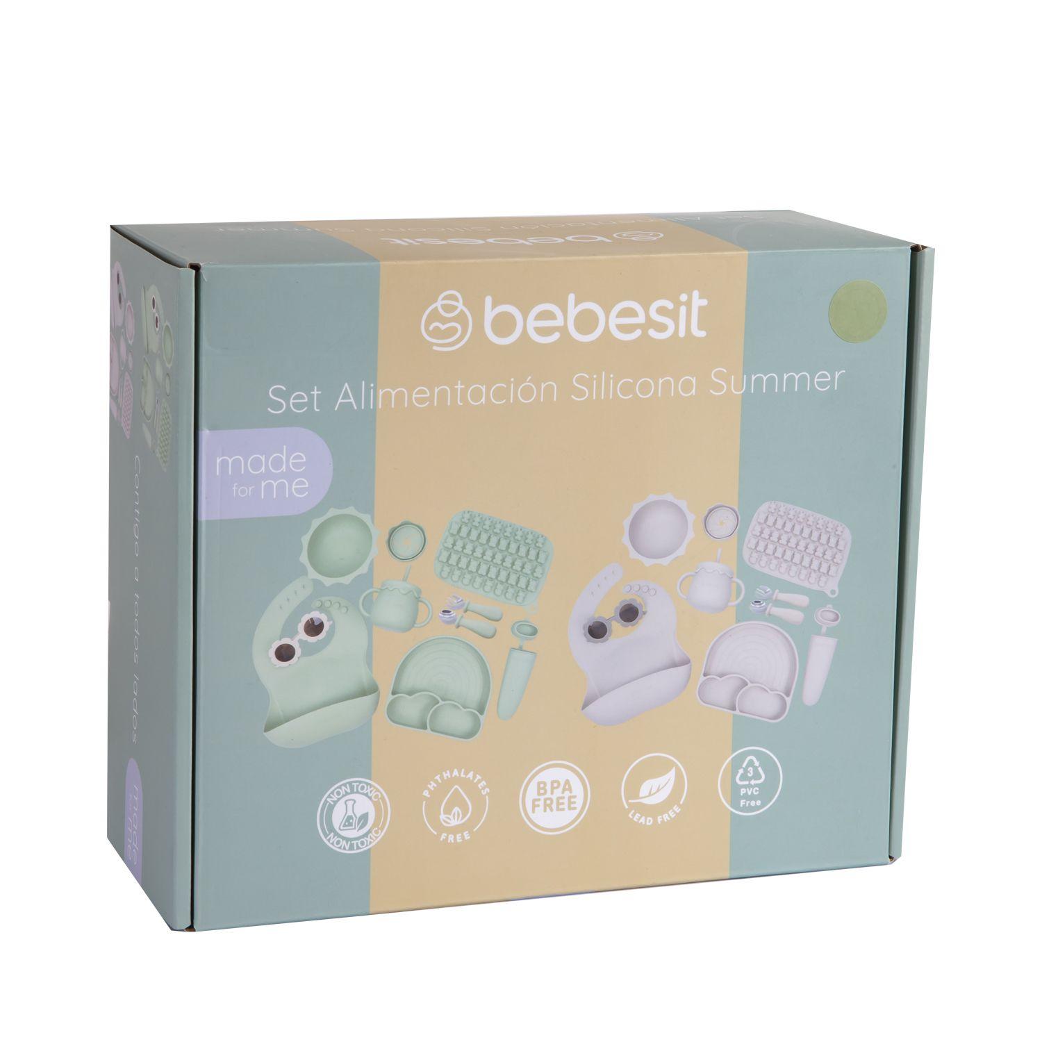 Set Alimentación Summer Silicona Beige-7