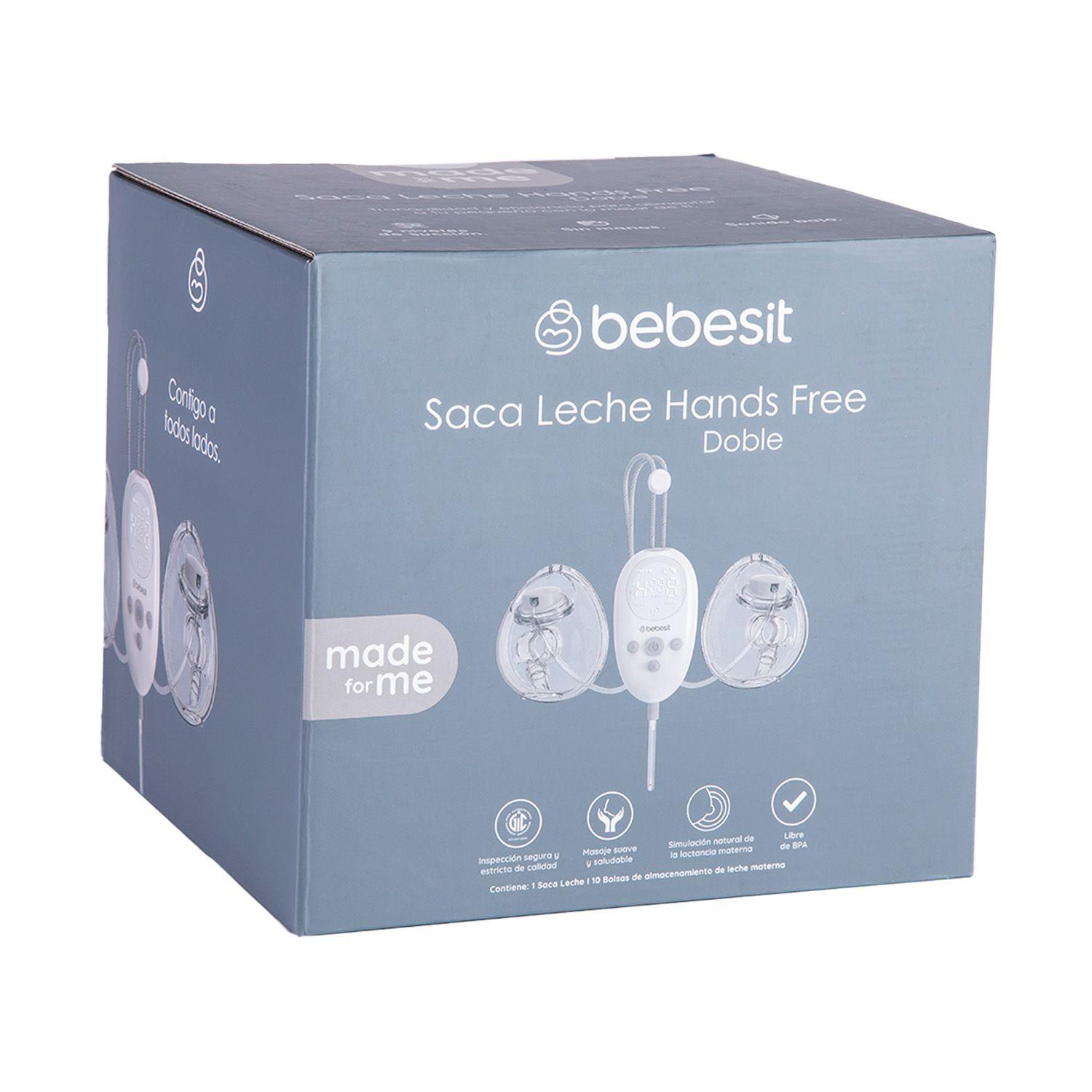 Extractor Leche Eléctrico Doble Manos Libres + 10 Bolsas-8