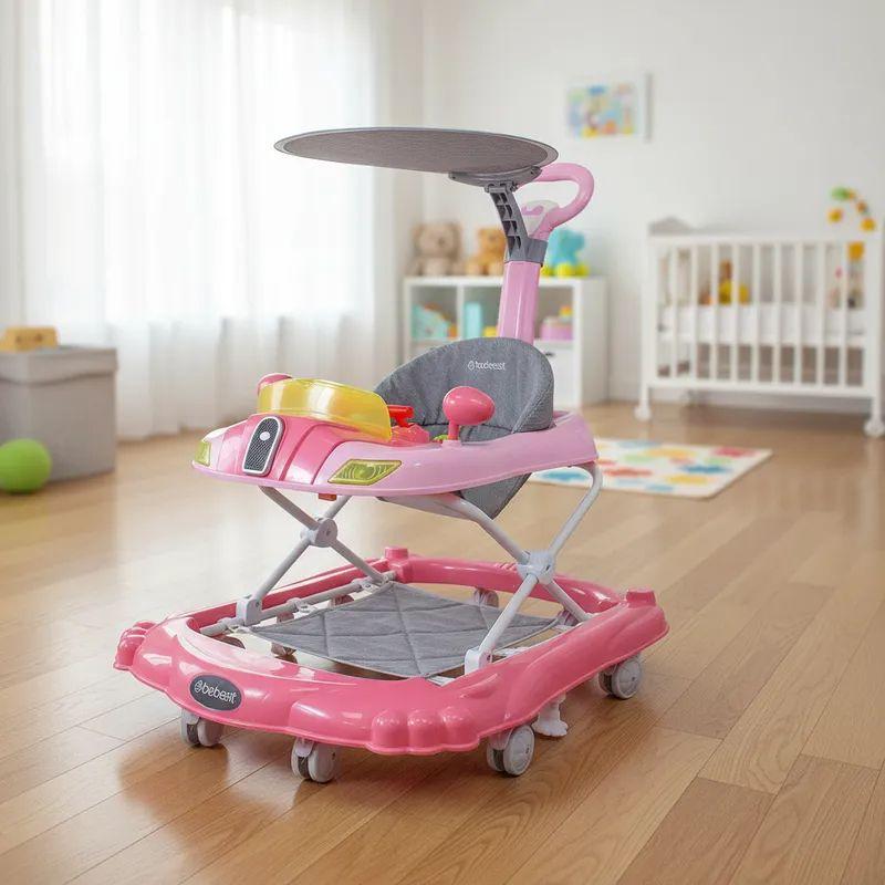 Andador 3 en 1 Discover & Play Rosado-1