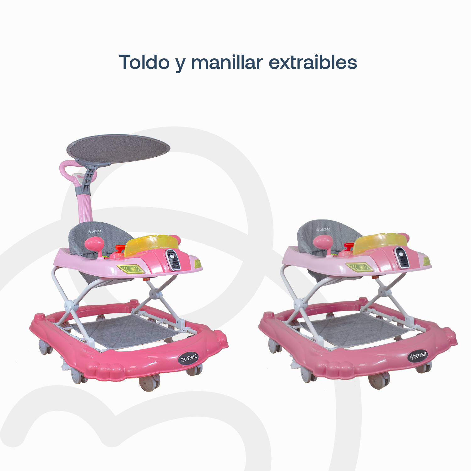 Andador 3 en 1 Discover & Play Rosado-7