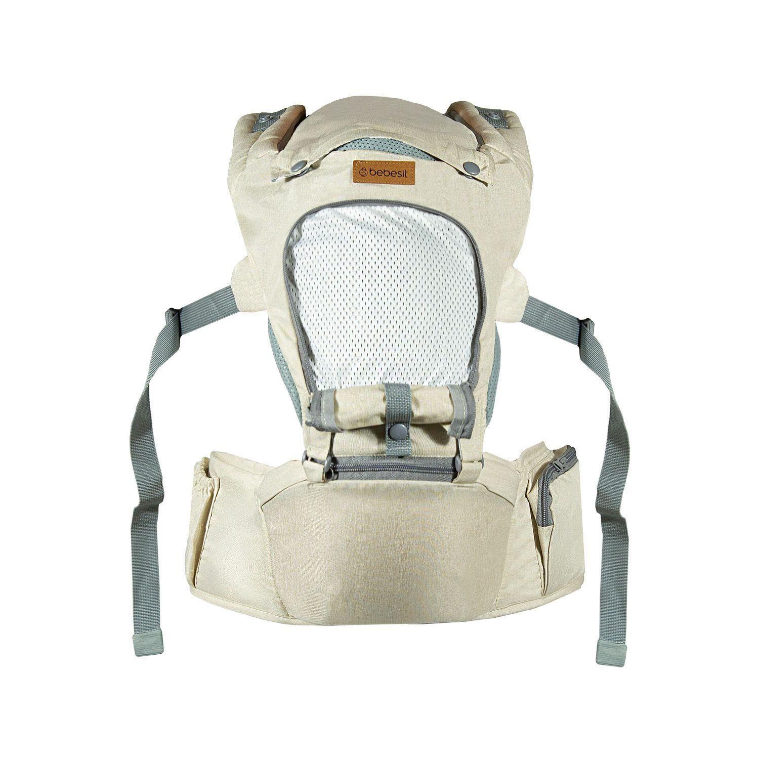 Porta Bebe Arnés con asiento cuidados cadera Hip Seat Beige-2