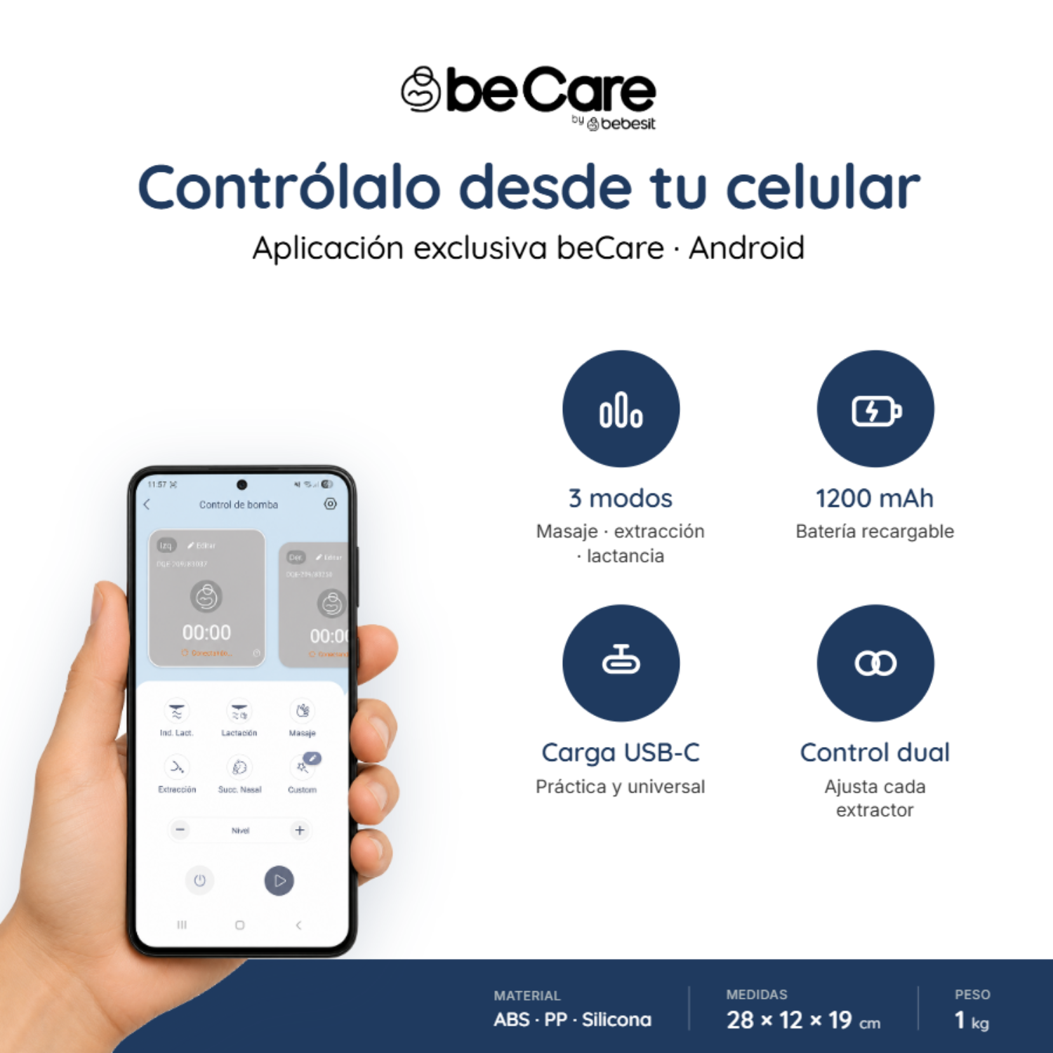 Extractor Leche Materna Eléctrico Portátil Aspirador Nasal-3