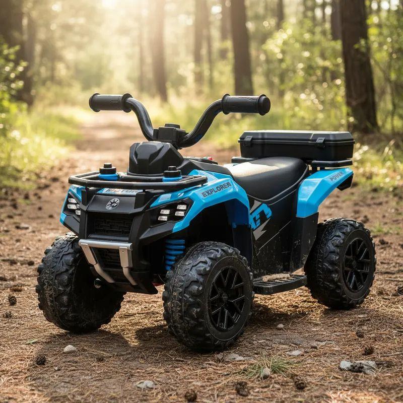 Cuatrimoto a Batería Quad SX Azul Bebesit-1