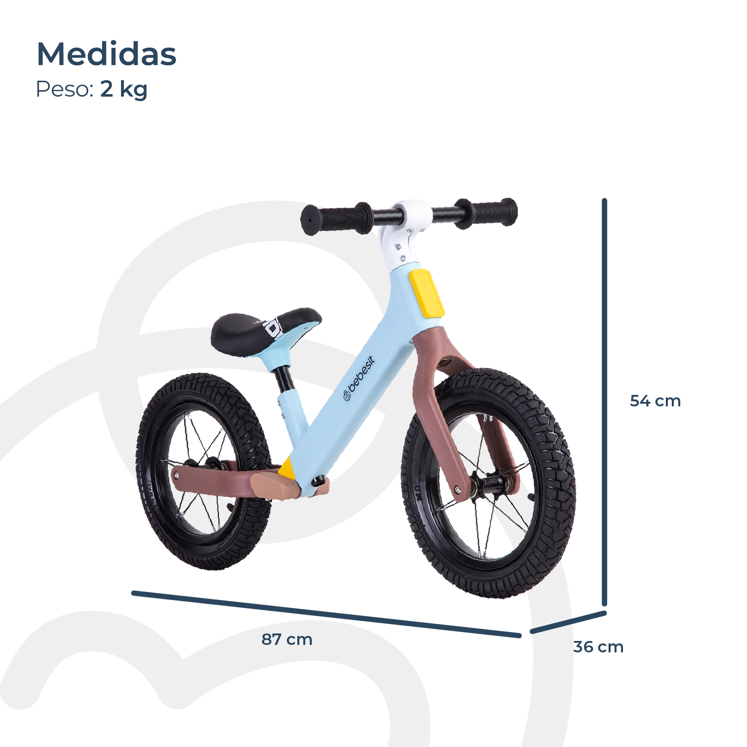 Bicicleta De Equilibrio Aprendizaje Neo Celeste Bebesit-6
