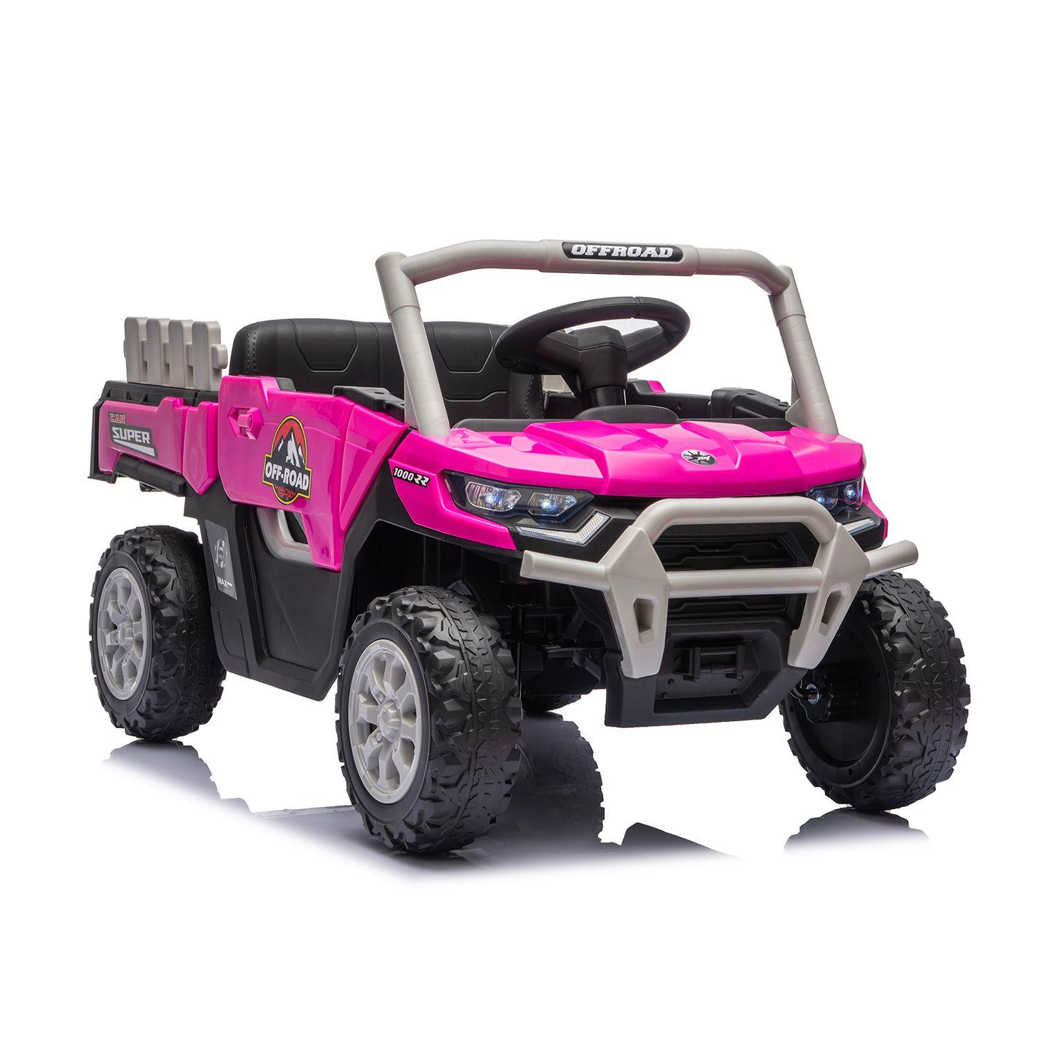 Auto Buggy Camioneta Trex Rosada-0