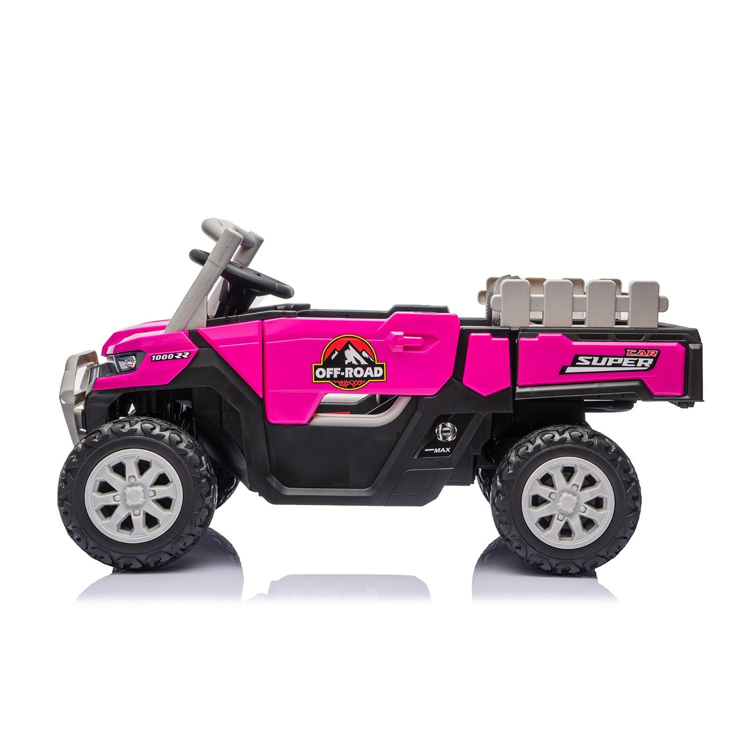 Auto Buggy Camioneta Trex Rosada-2