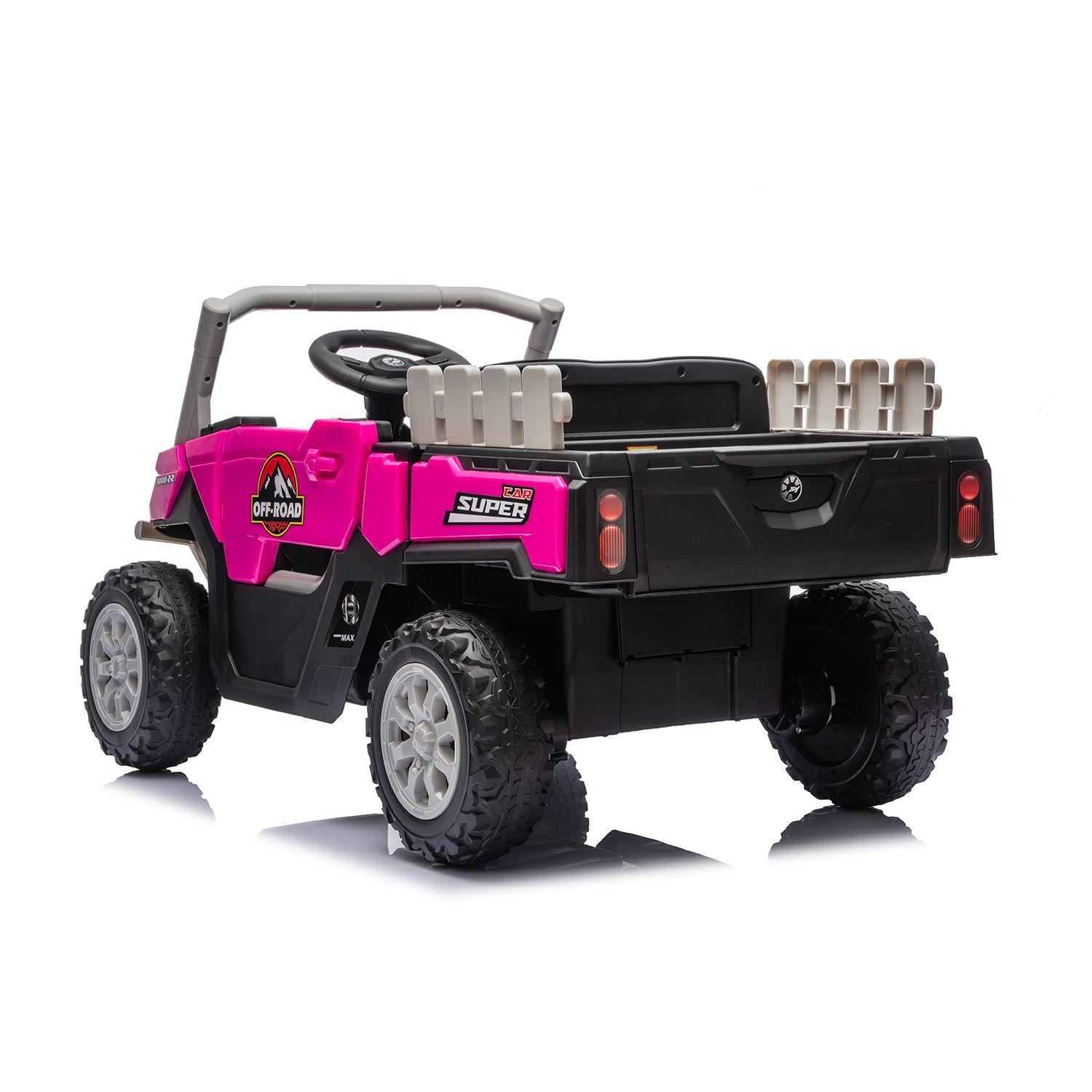 Auto Buggy Camioneta Trex Rosada-3
