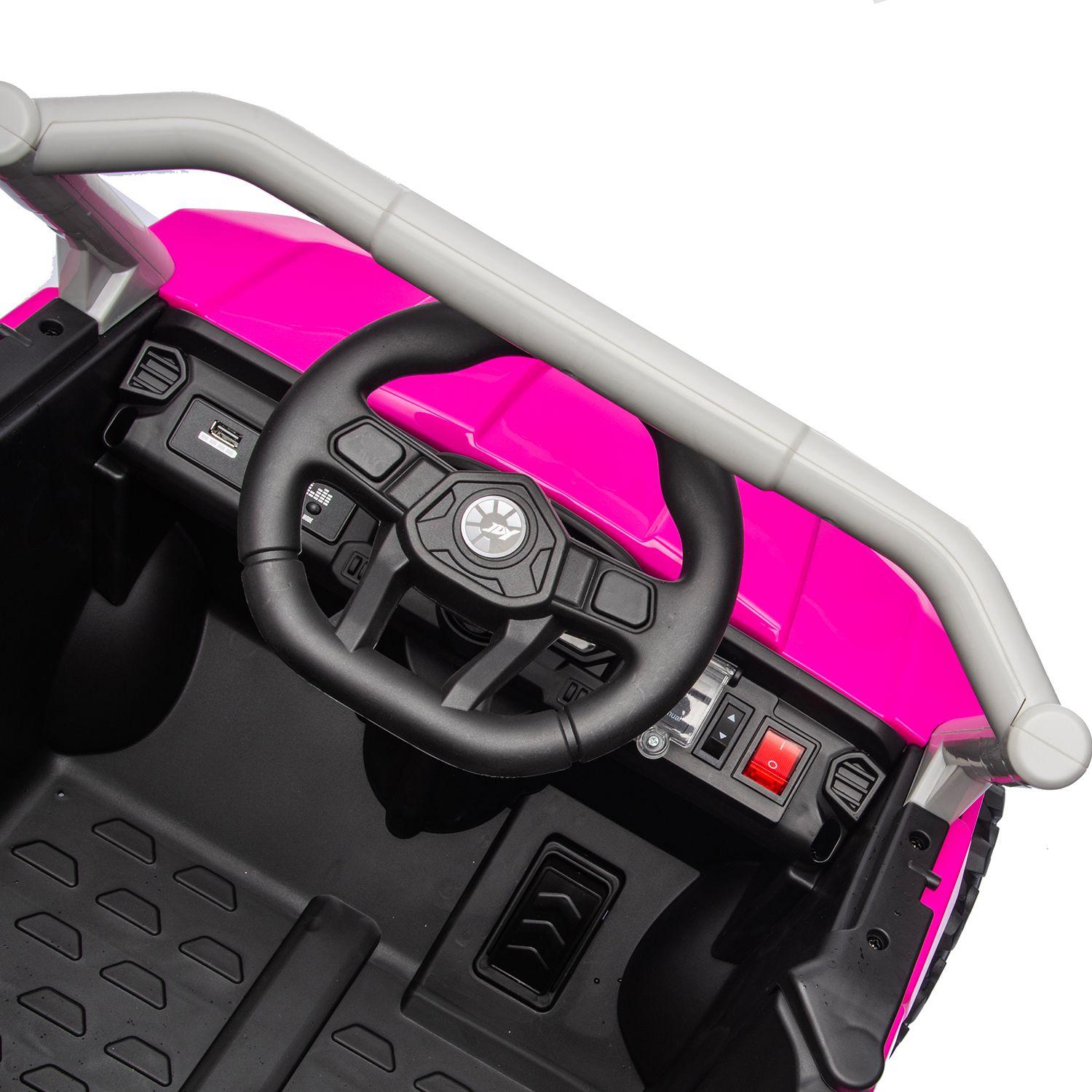 Auto Buggy Camioneta Trex Rosada-4