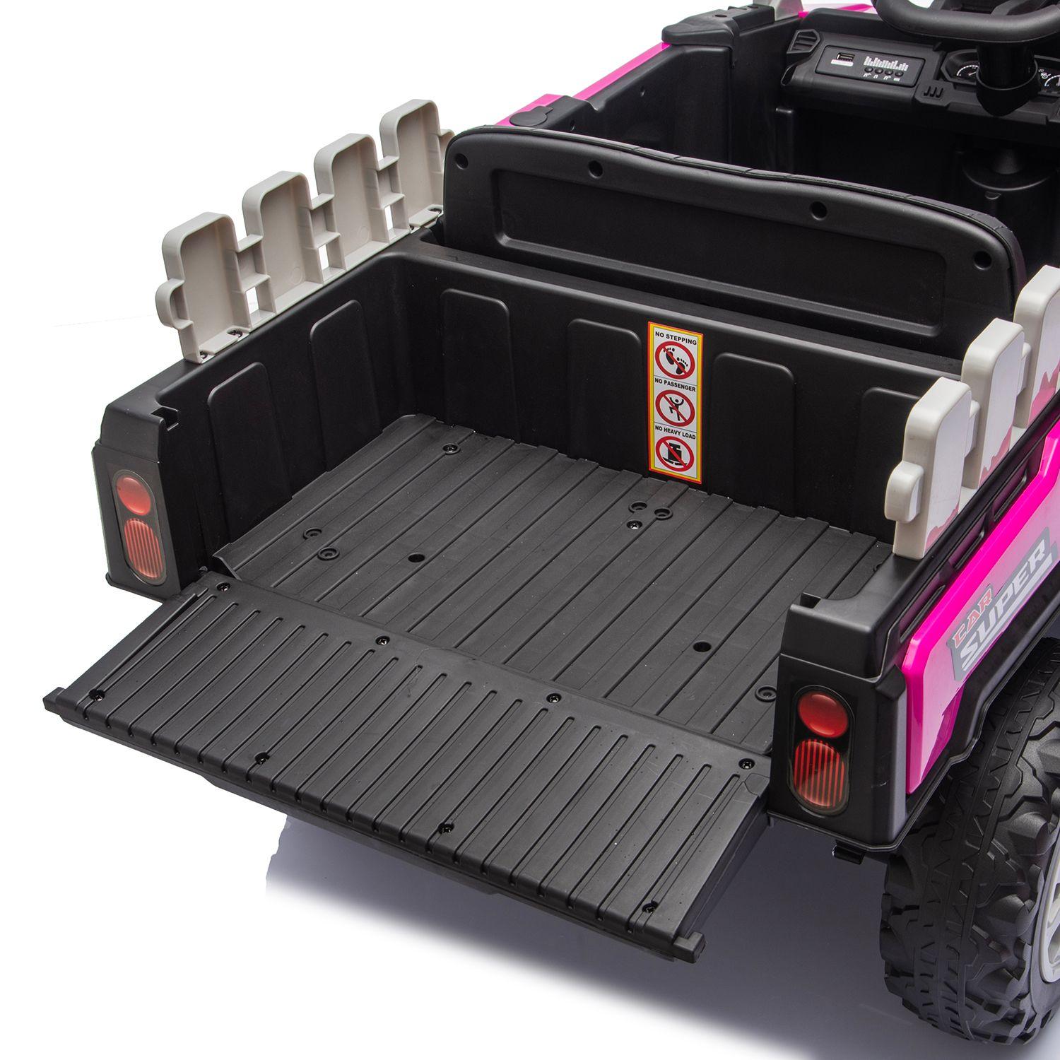 Auto Buggy Camioneta Trex Rosada-7