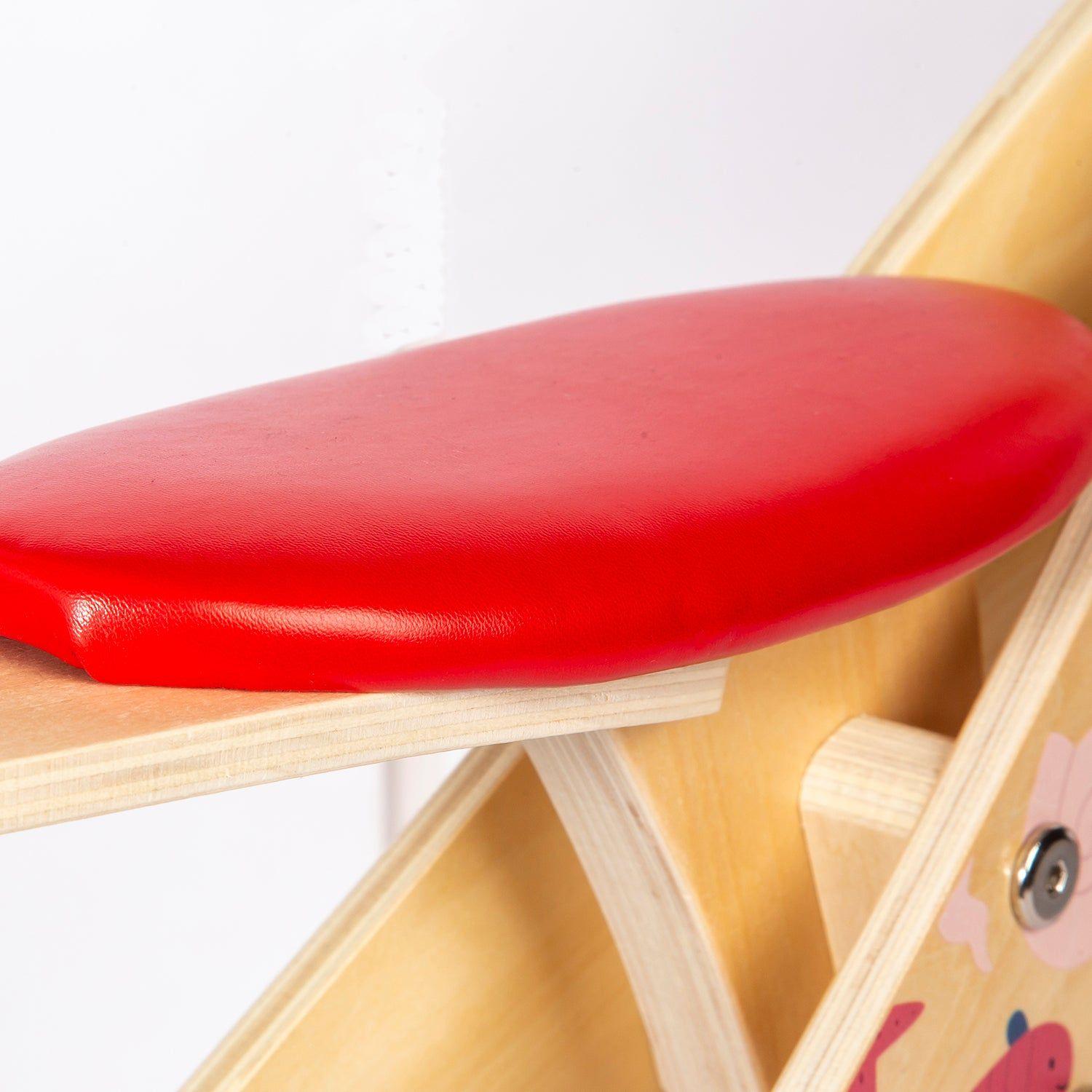 Bicicleta De Equilibrio Aprendizaje Madera Océano Rojo Bebesit-6