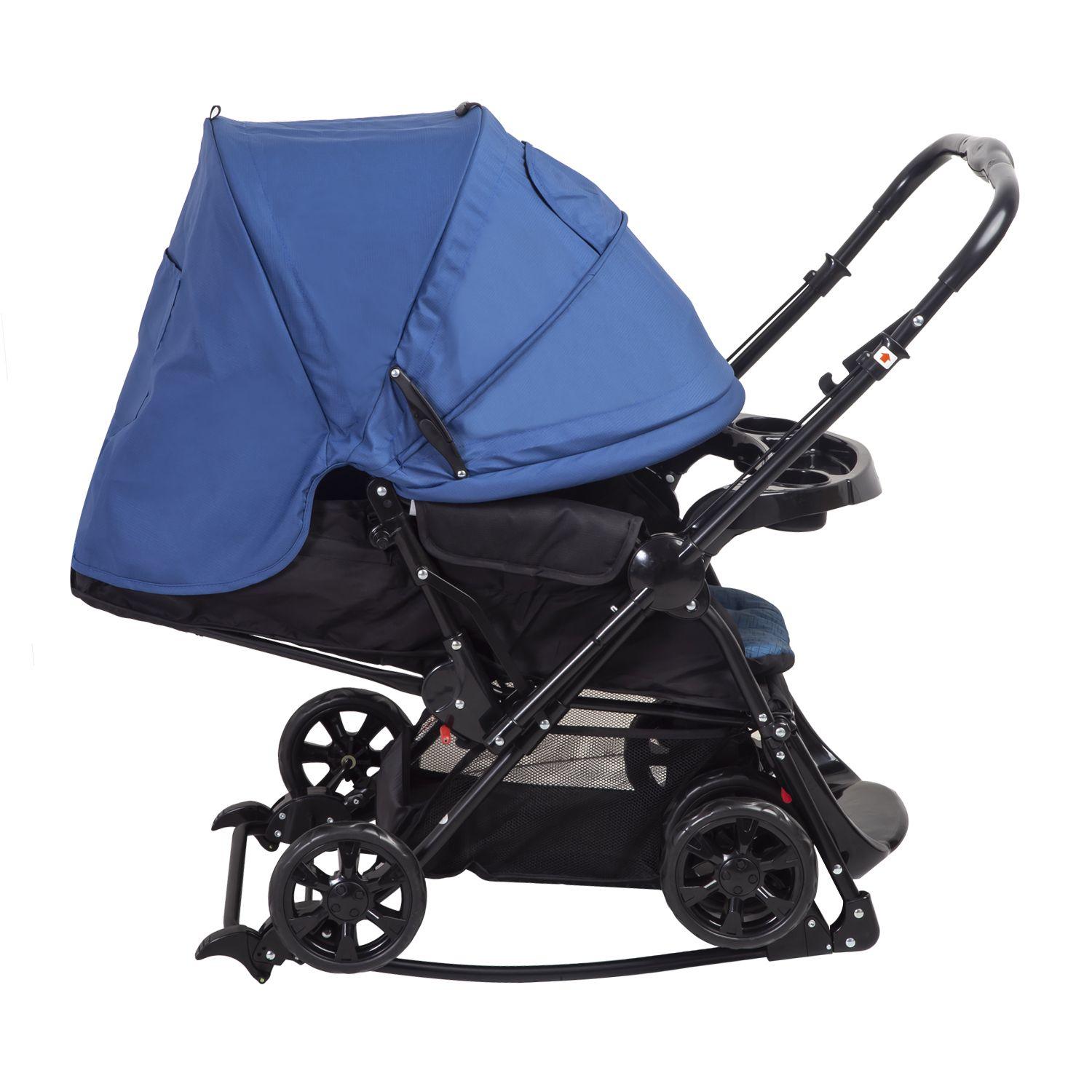 Coche Cuna Balancin SX Azul-2