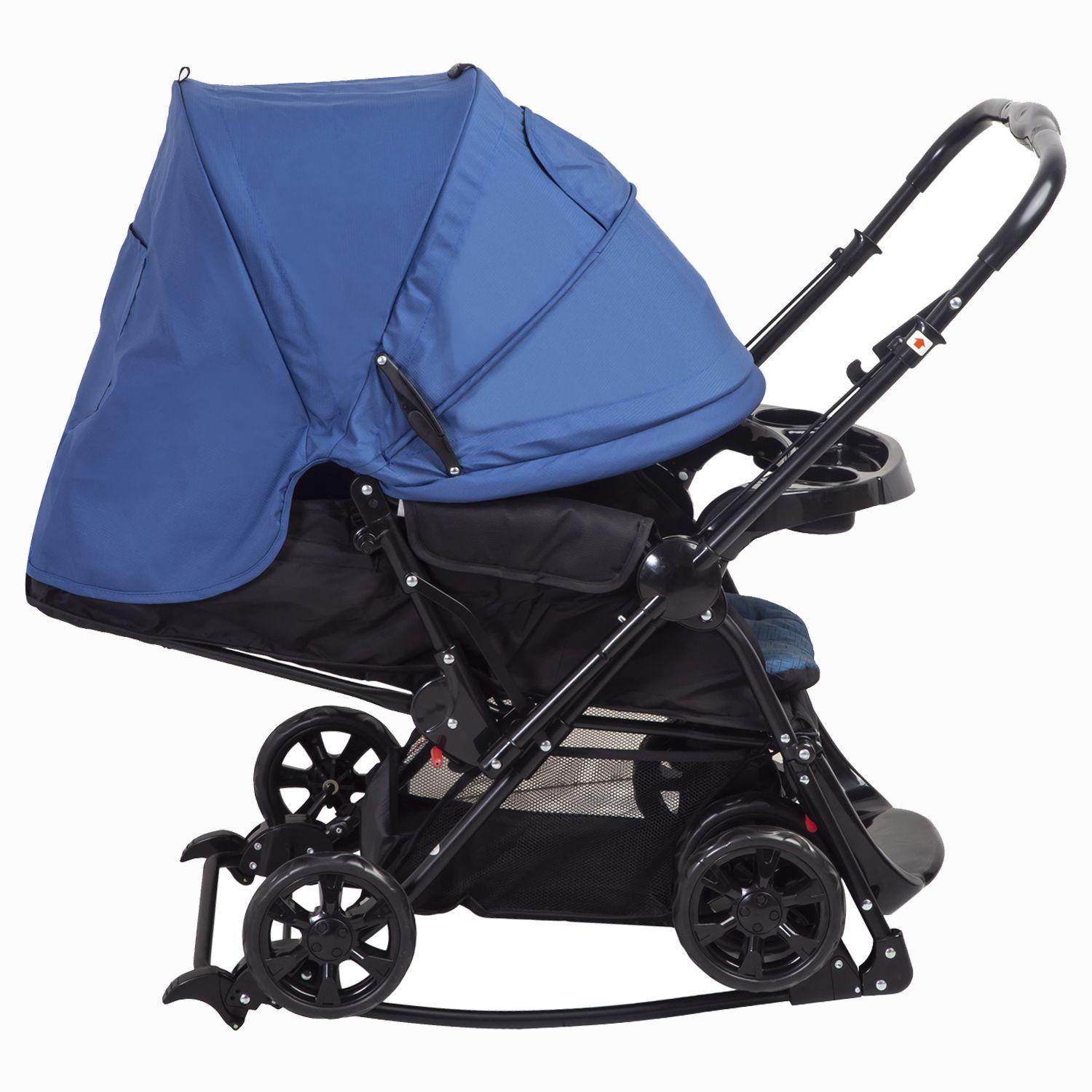 Coche Cuna Balancin SX Azul-2