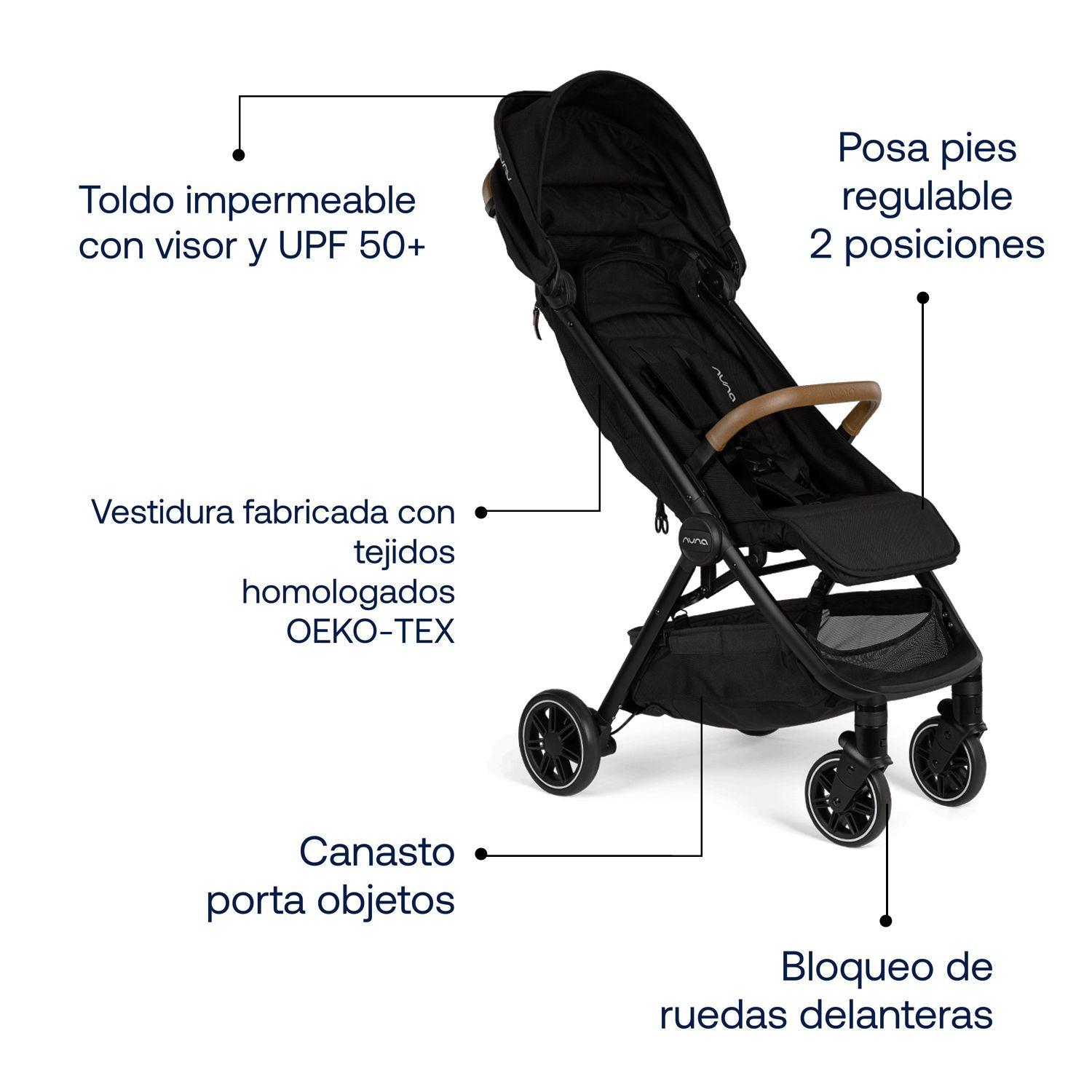 Coche de Paseo TRVL Negro Nuna-4