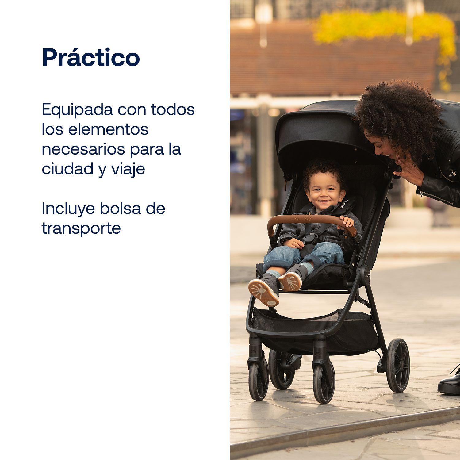Coche de Paseo TRVL Negro Nuna-6