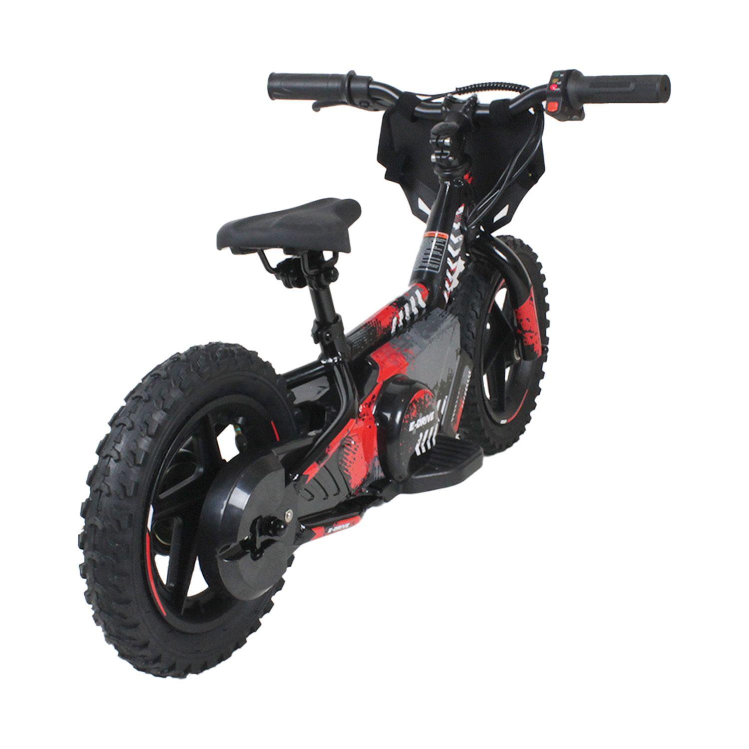 Bicicleta Moto Eléctrica E-Bike BeRide Aro 12 Roja-3