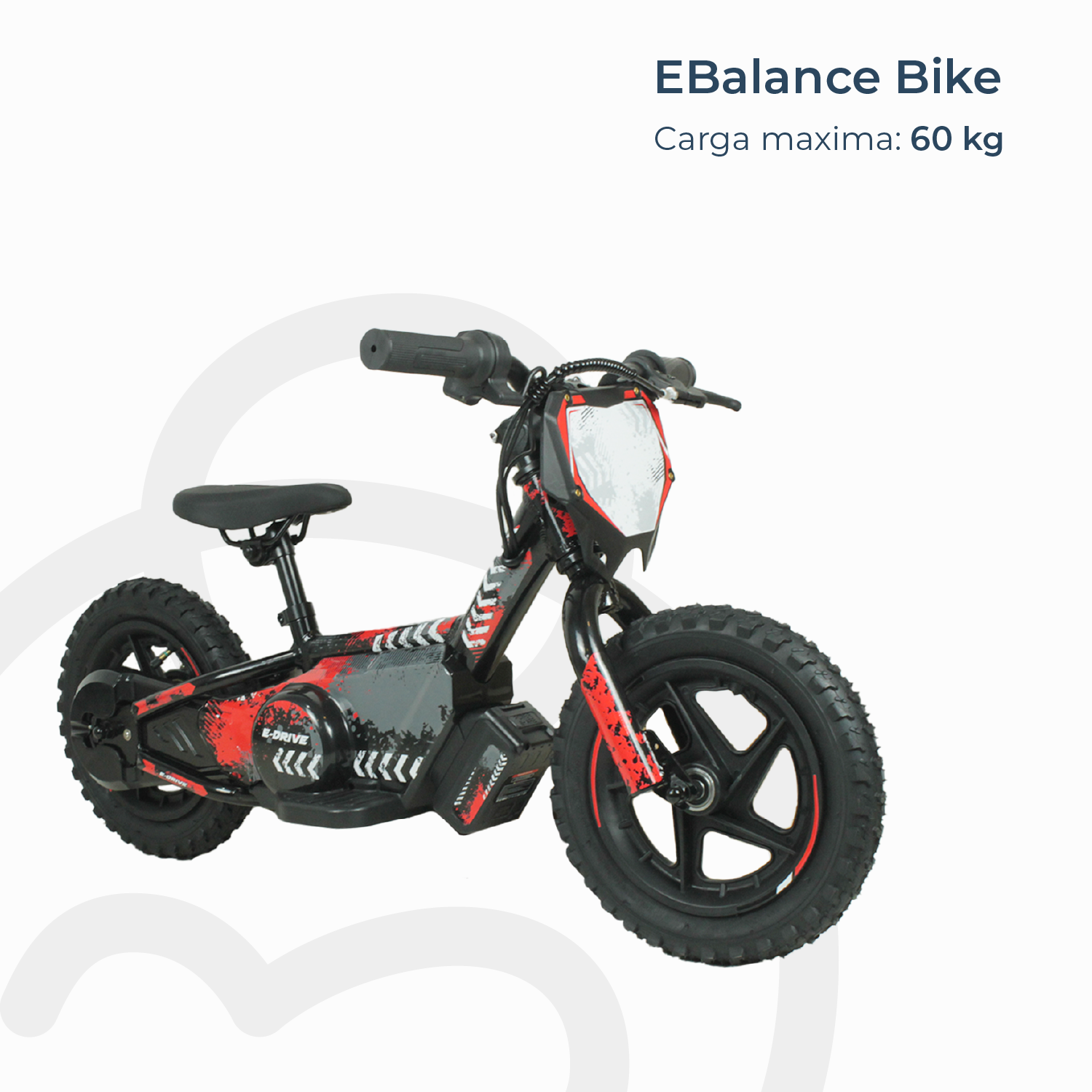 Bicicleta Moto Eléctrica E-Bike BeRide Aro 12 Roja-6