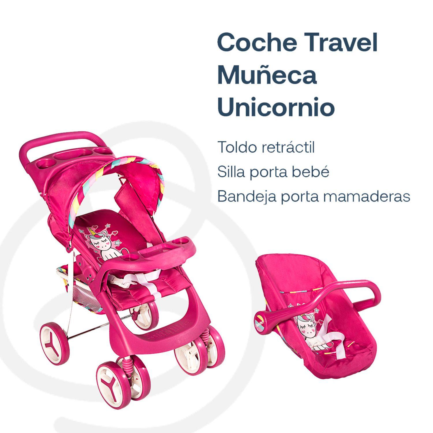 Coche Travel Muñeca Unicornio-3
