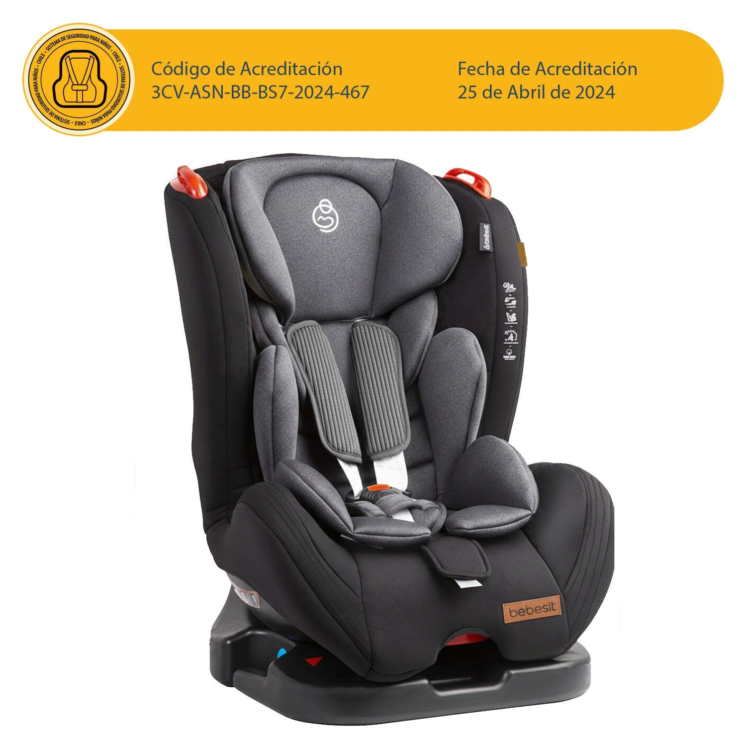 Silla de Auto Aries Dark Grey-8