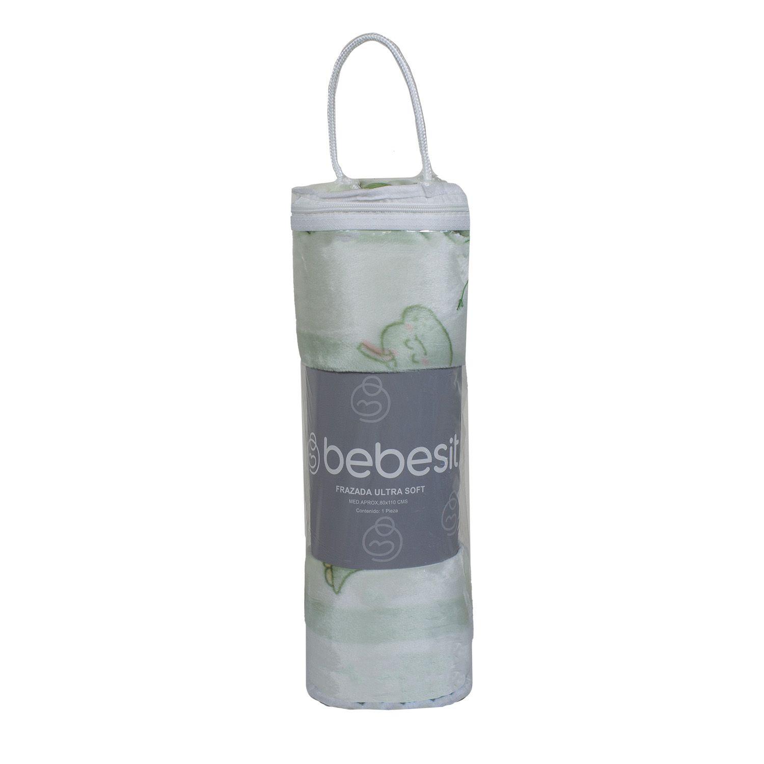 Frazada Ultra Soft Dino 80x110cm Verde Bebesit-2