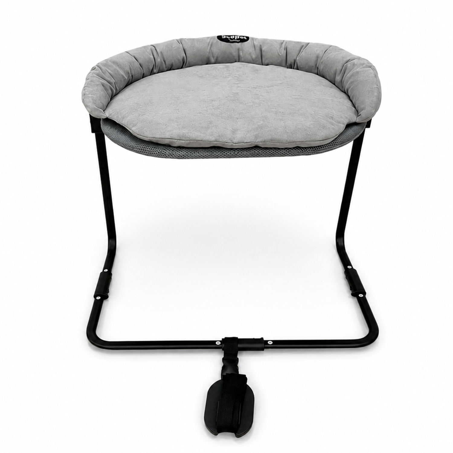 Cama Colecho para Mascotas Oval Relax Gris BeePet-1