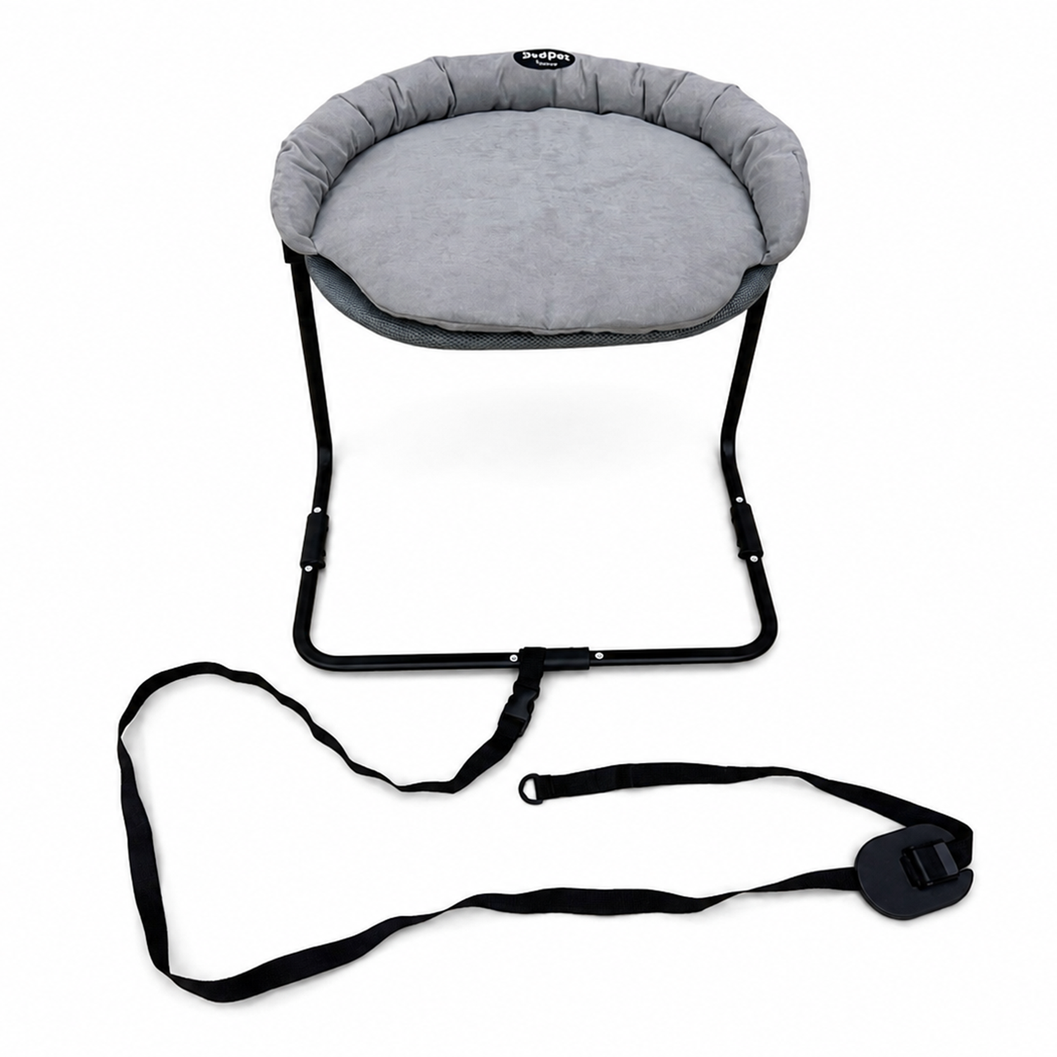 Cama Colecho para Mascotas Oval Relax Gris BeePet-2