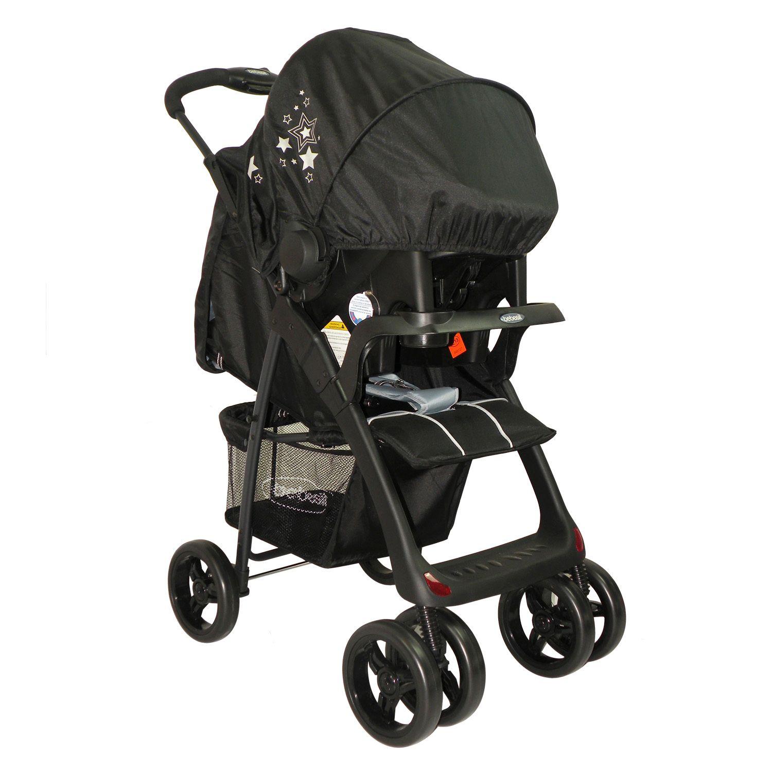 Coche Travel System Jazz Negro Gris Bebesit-1