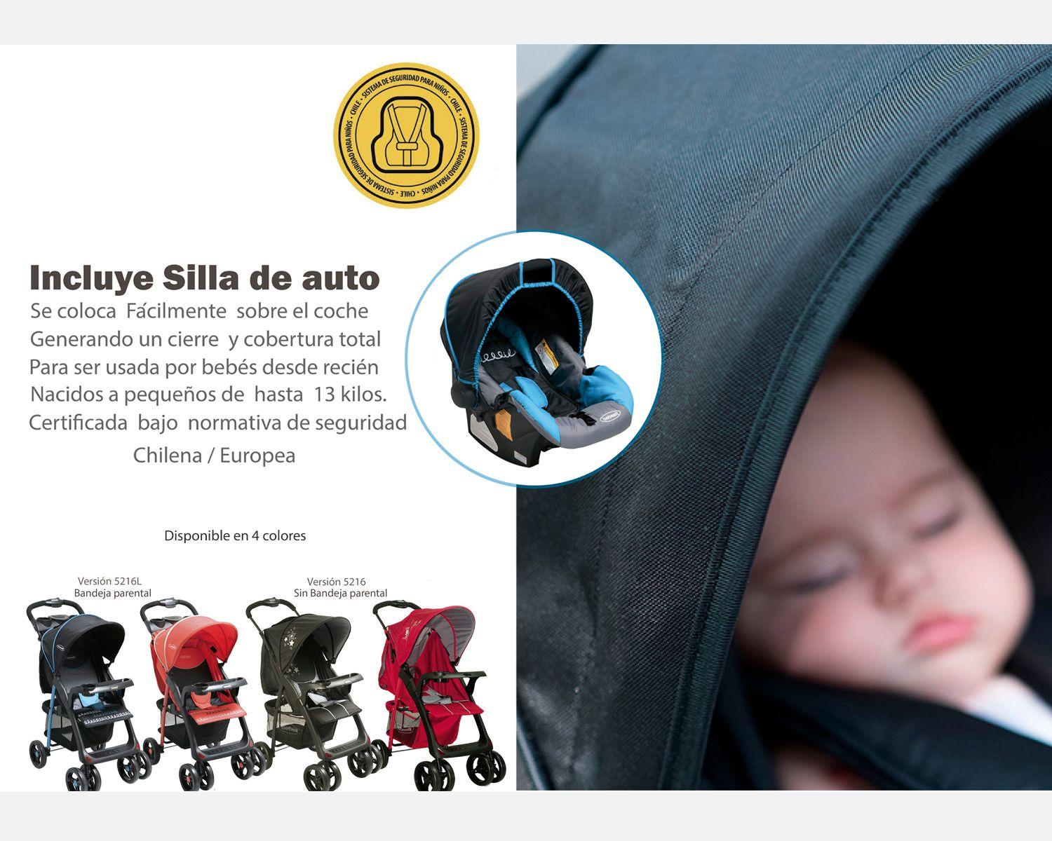 Coche Travel System Jazz Negro Gris Bebesit-4