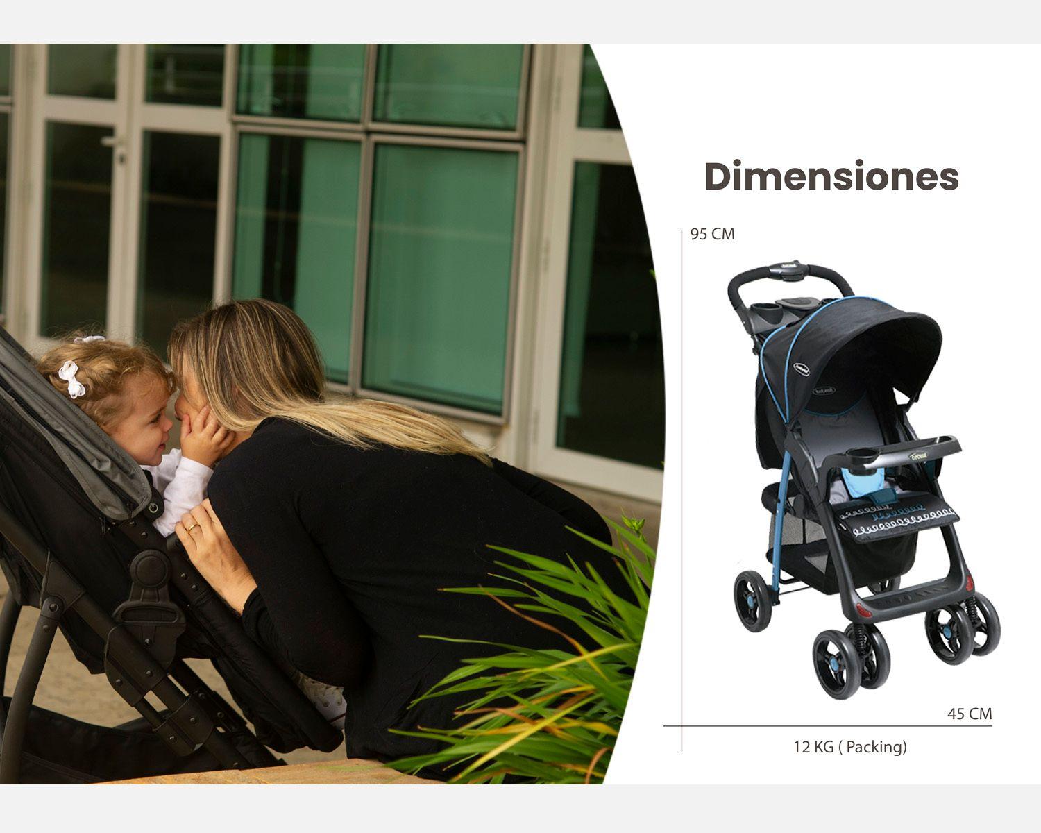 Coche Travel System Jazz Negro Gris Bebesit-5