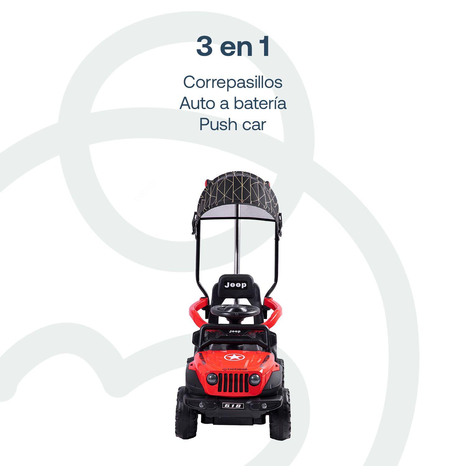 Auto Correpasillo Eléctrico Cruiser Rojo Bebesit-3