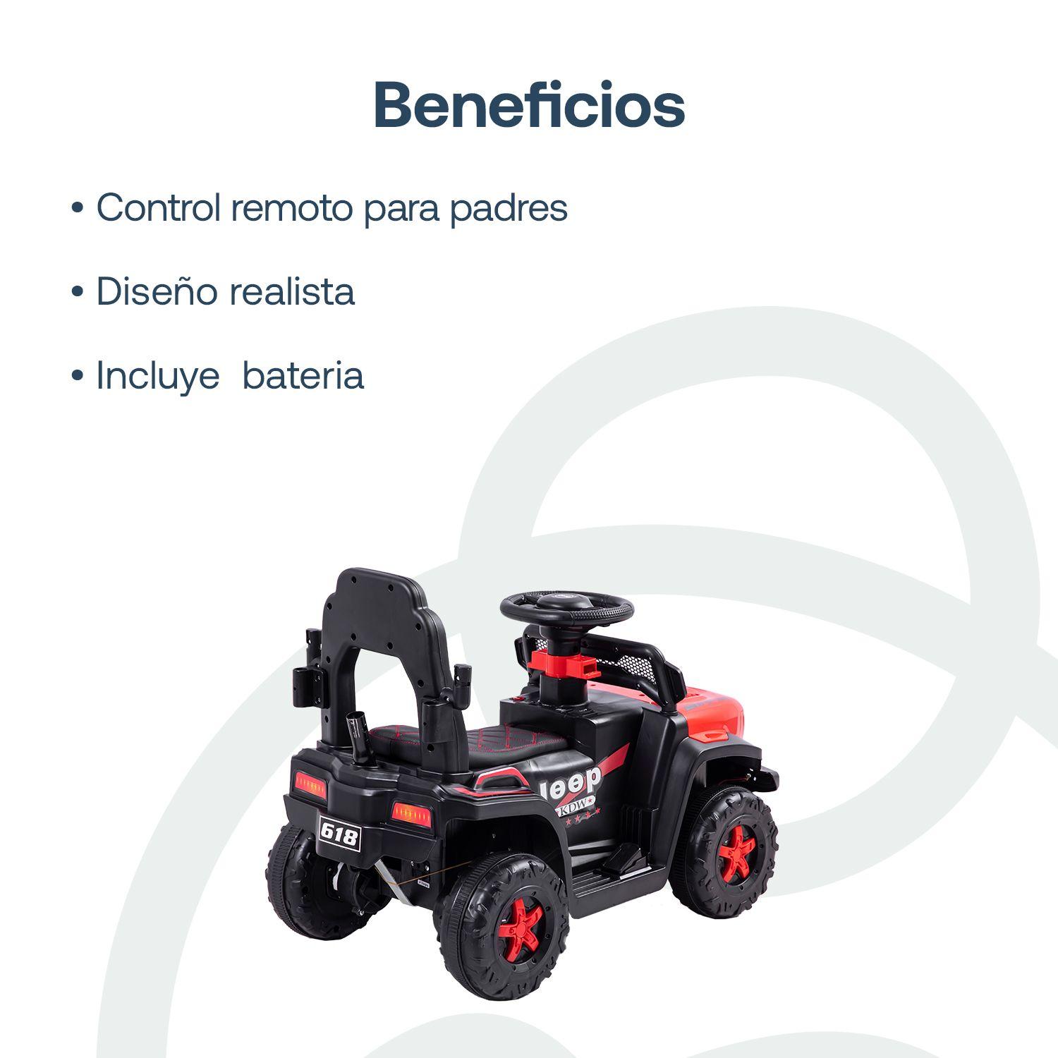 Auto Correpasillo Eléctrico Cruiser Rojo Bebesit-5