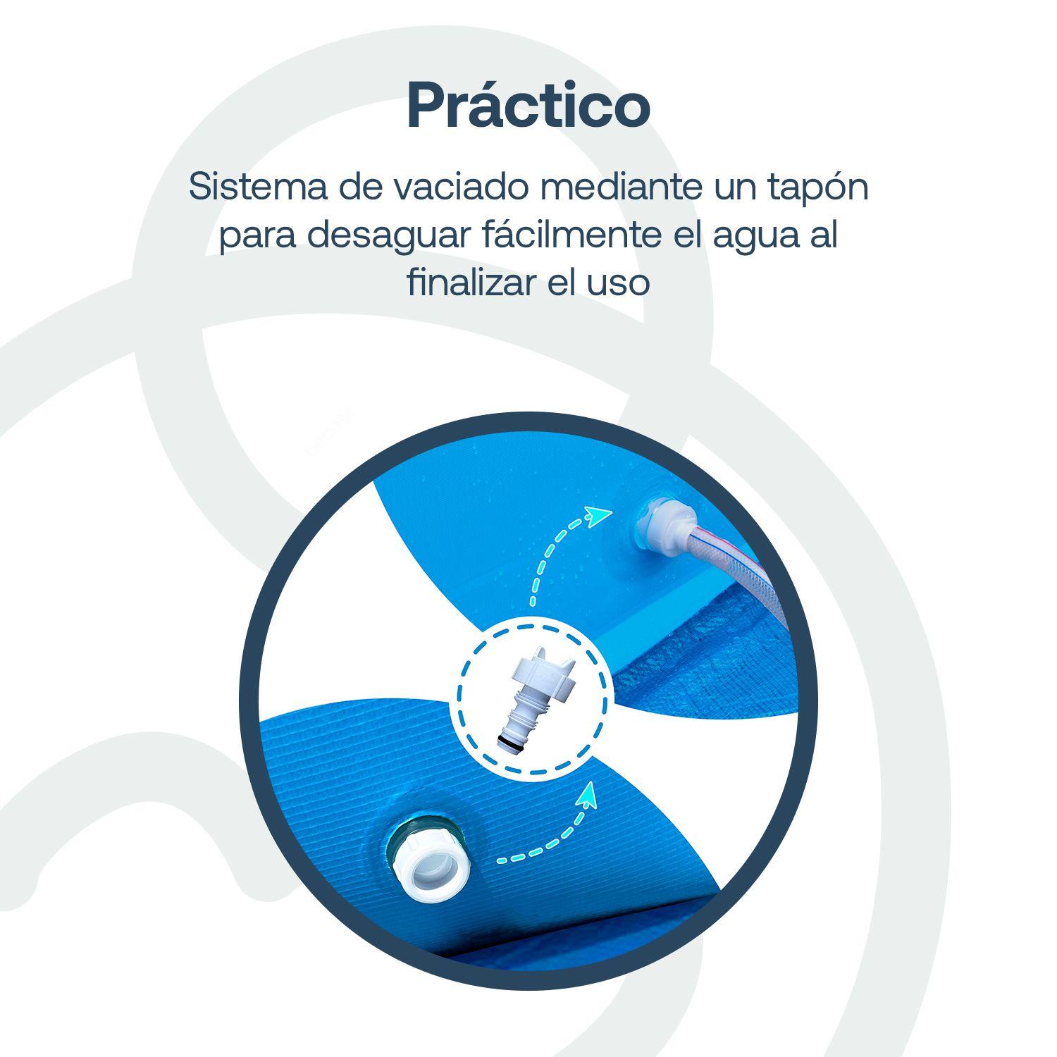 Piscina Estructural con Bomba y Cobertor 360x76cm BeSplash-3