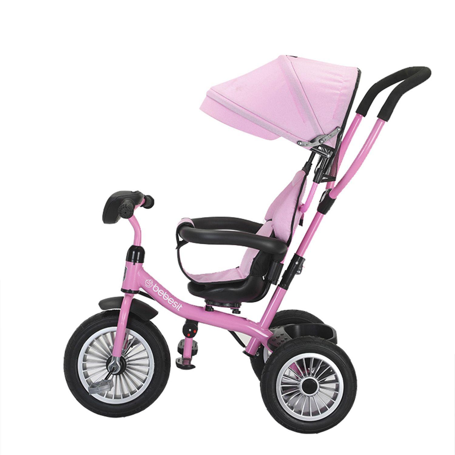 Triciclo Paseo Infantil 360 1326 LX Rosado Bebesit-2