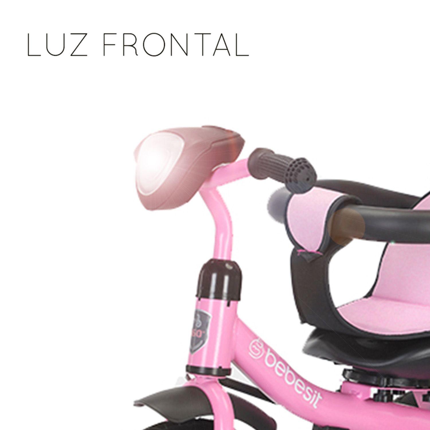 Triciclo Paseo Infantil 360 1326 LX Rosado Bebesit-4