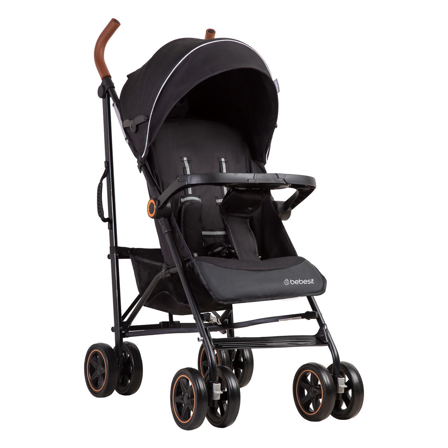 Coche Paragua Magic Ride Fiesta Negro Bebesit-0