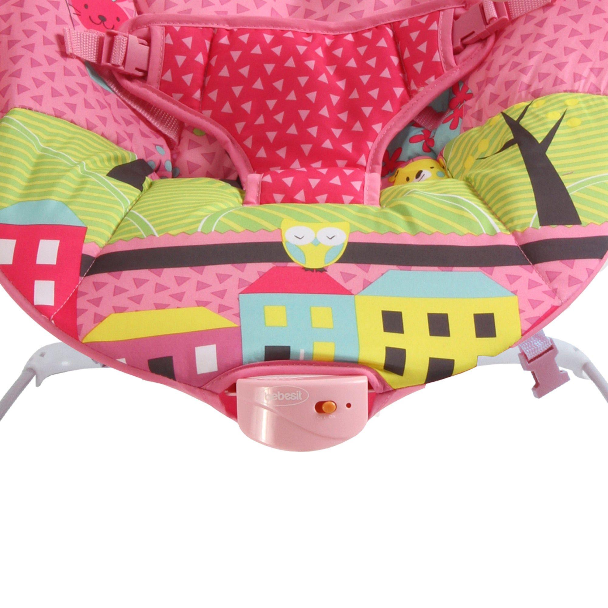 Silla Nido Vibrador Rosada Bebesit-3