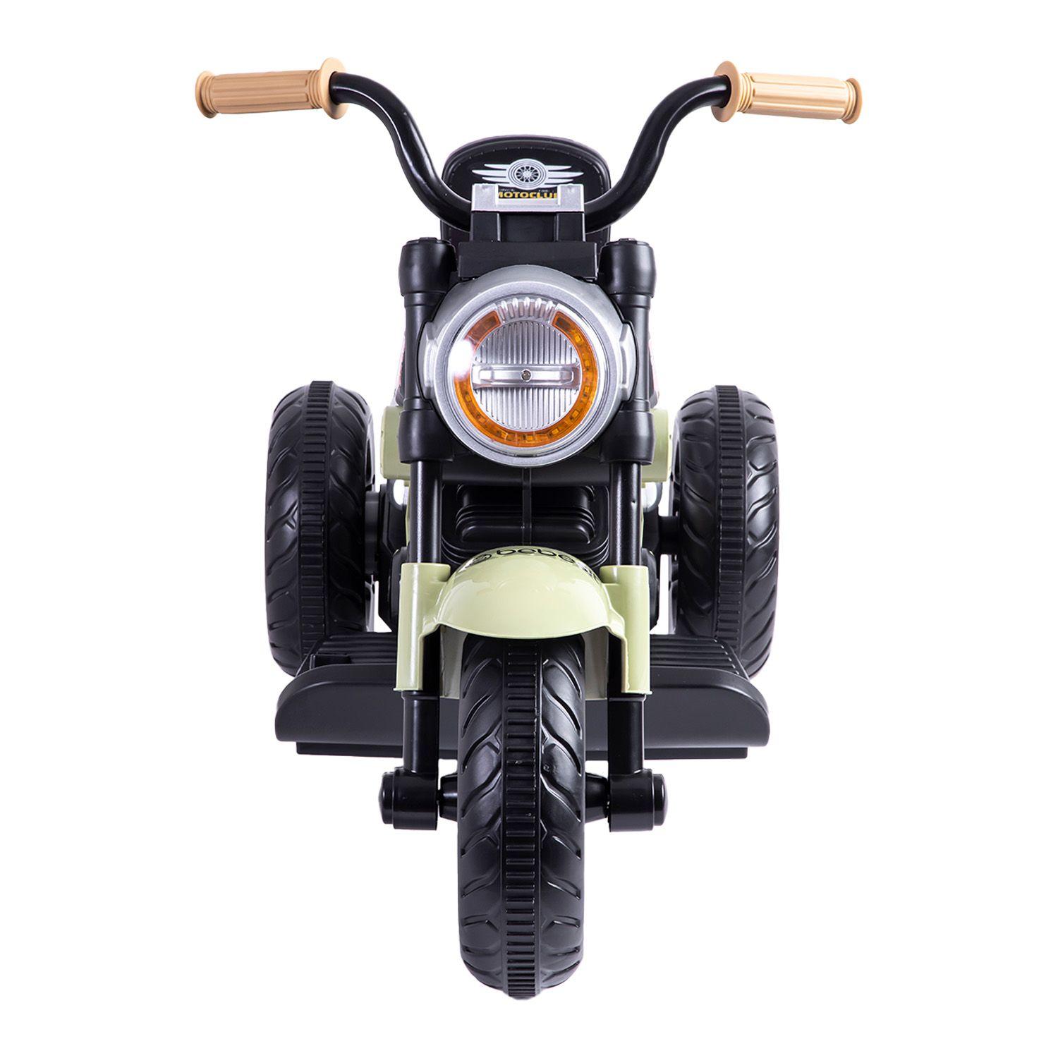 Moto Eléctrica Chopper Verde Bebesit-3