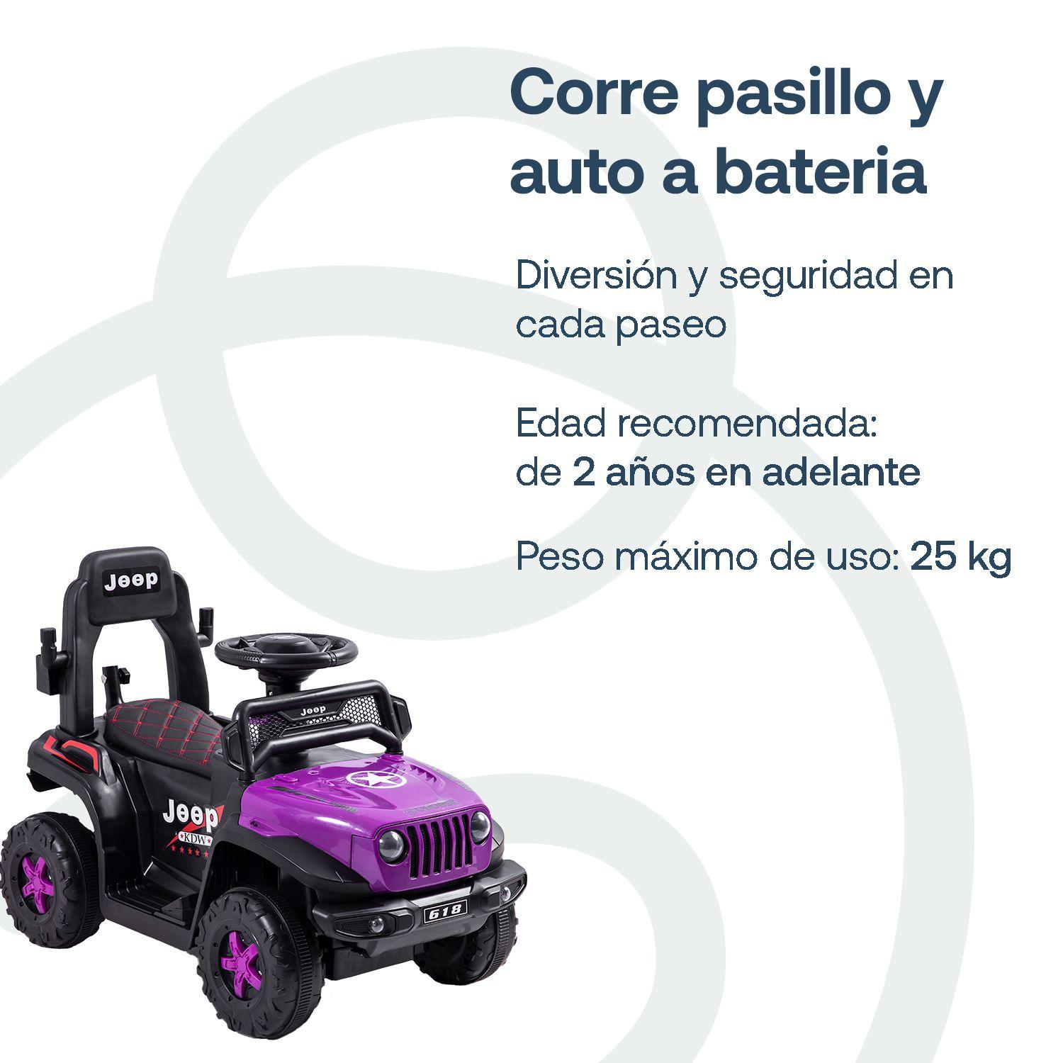Auto Correpasillo Eléctrico Cruiser Morado Bebesit-2