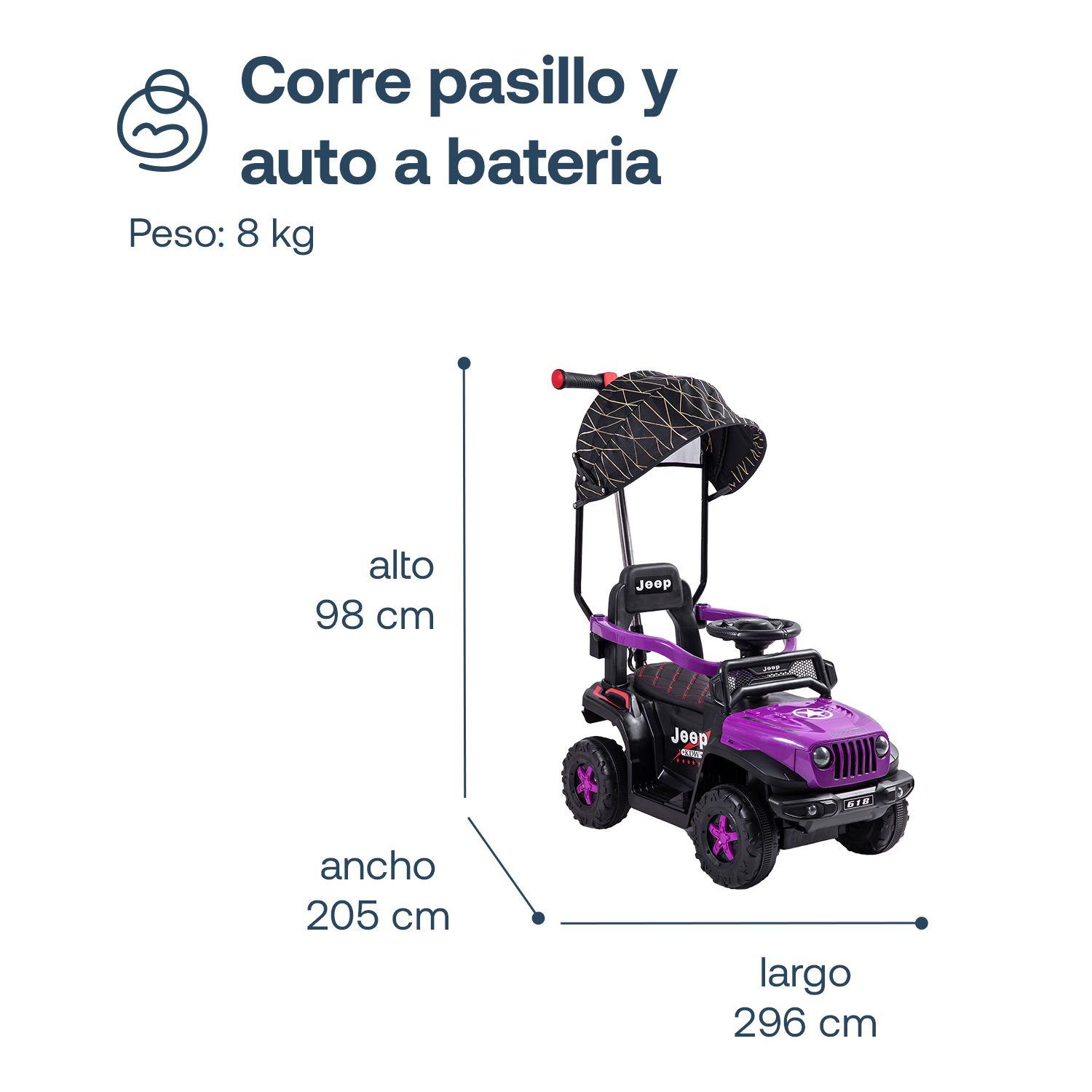 Auto Correpasillo Eléctrico Cruiser Morado Bebesit-7