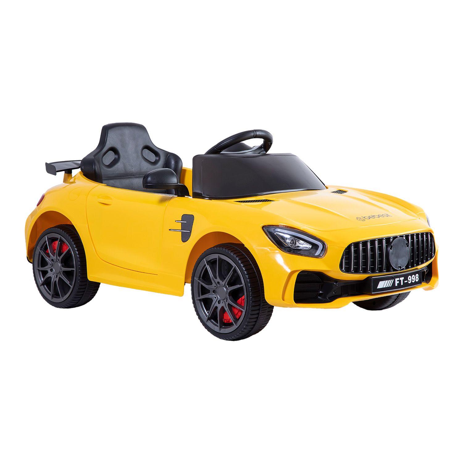 Auto a Batería Eléctrico Coupe Amarillo Bebesit-0