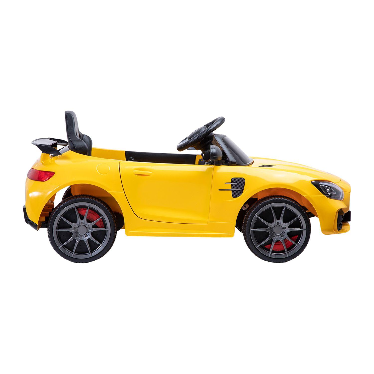 Auto a Batería Eléctrico Coupe Amarillo Bebesit-1