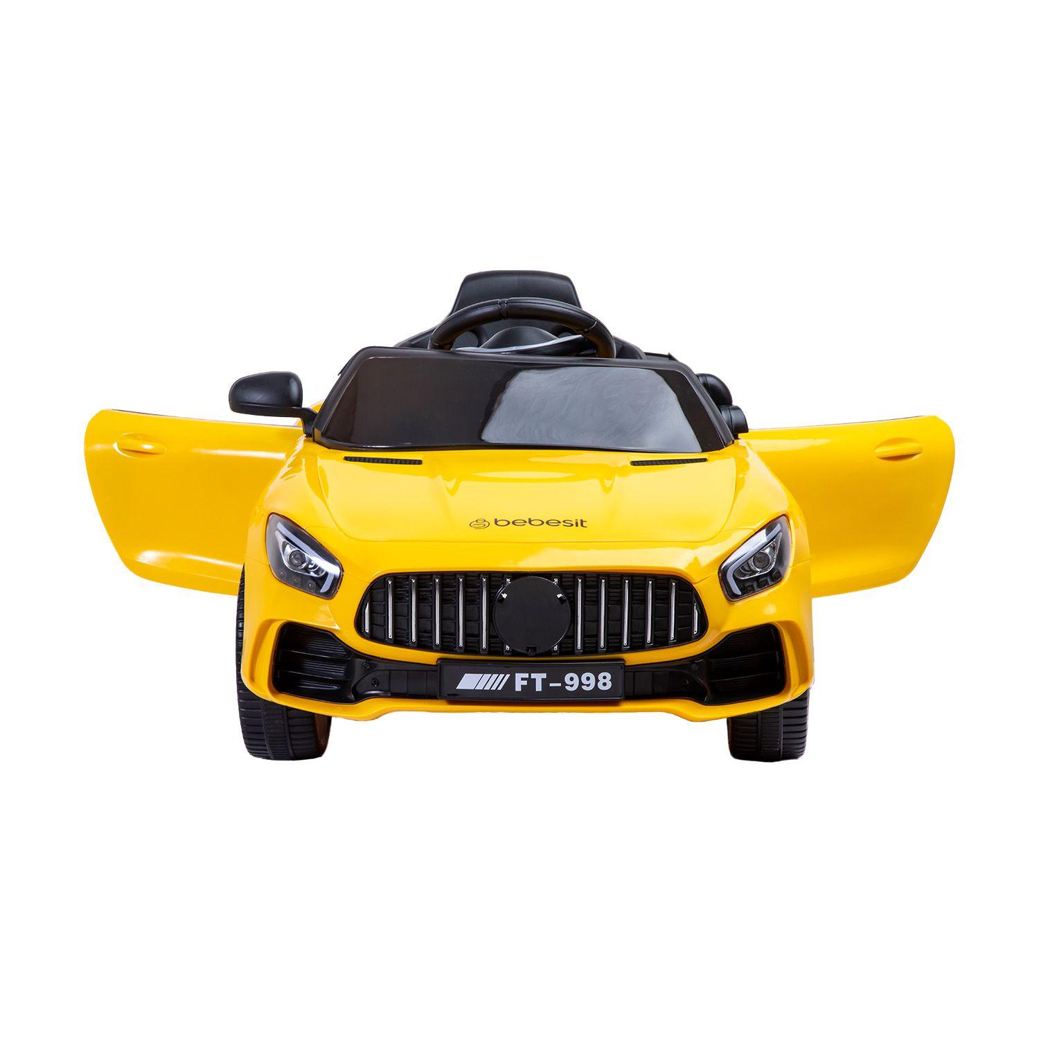 Auto a Batería Eléctrico Coupe Amarillo Bebesit-2