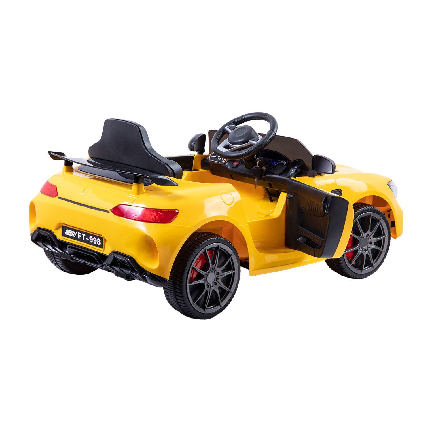 Auto a Batería Eléctrico Coupe Amarillo Bebesit-3