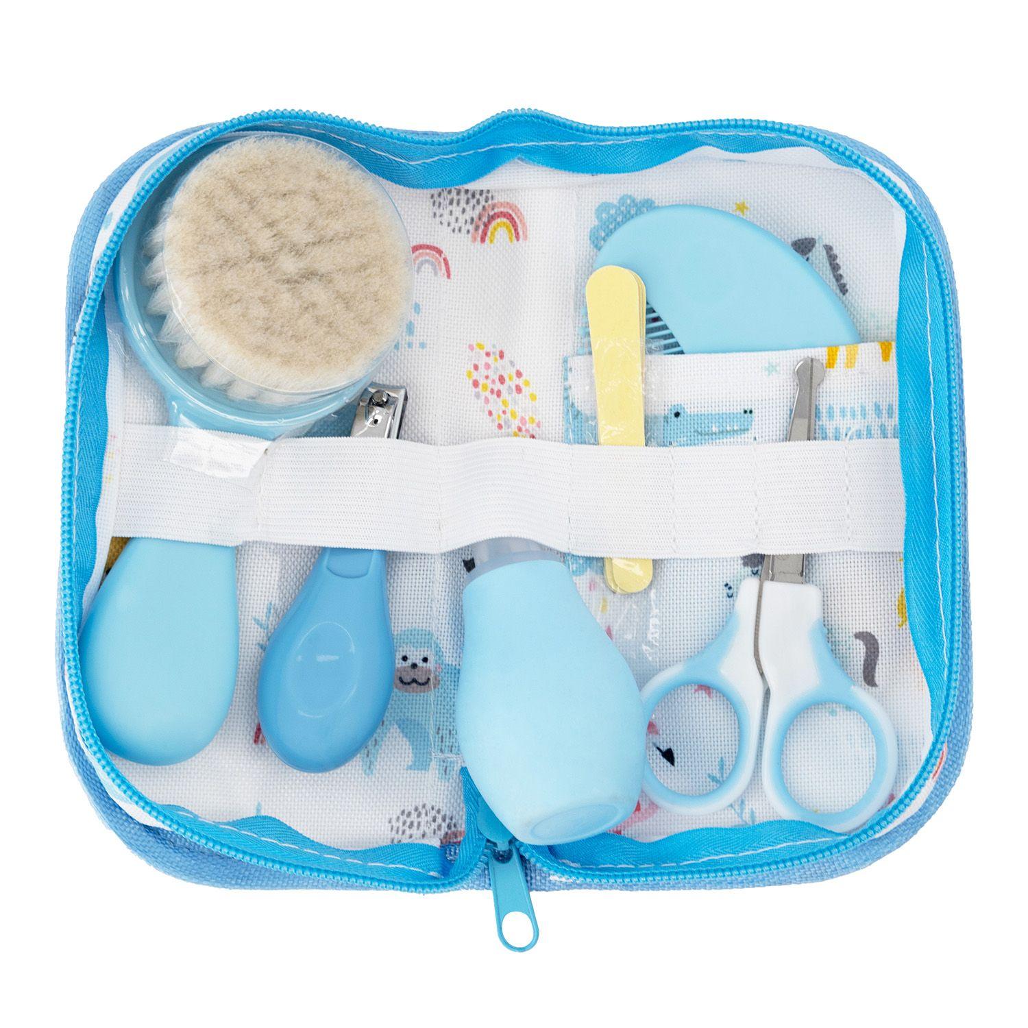 Set Higiene Cuidados Bebe recién nacido Celeste-0