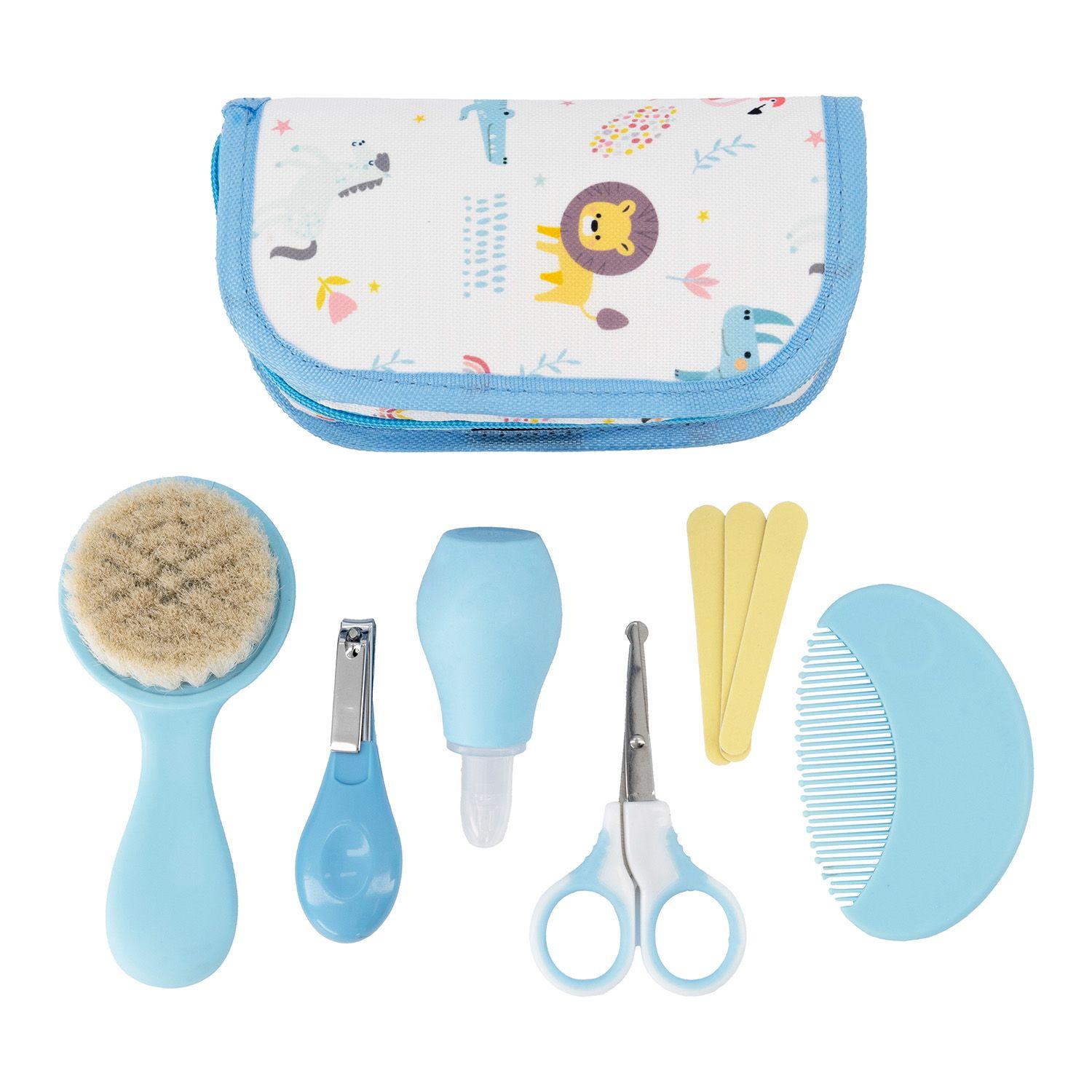 Set Higiene Cuidados Bebe recién nacido Celeste-1